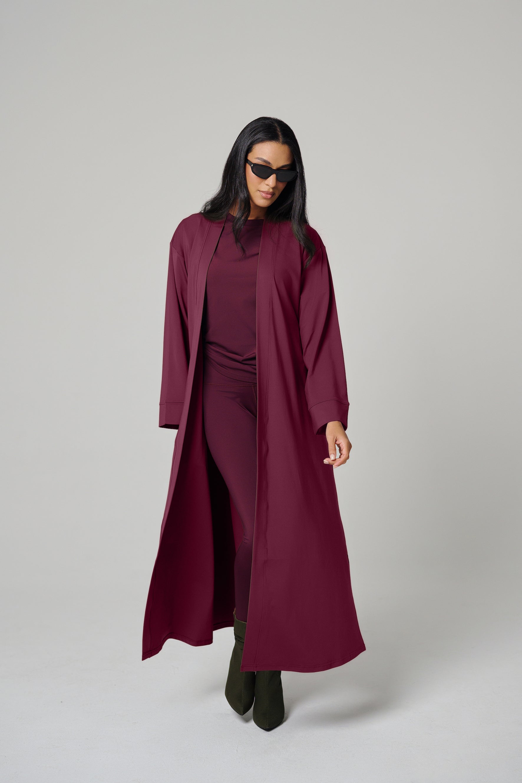 MULU Classic Women's Abaya - Maroon MULU Classic Women's Abaya - Maroon