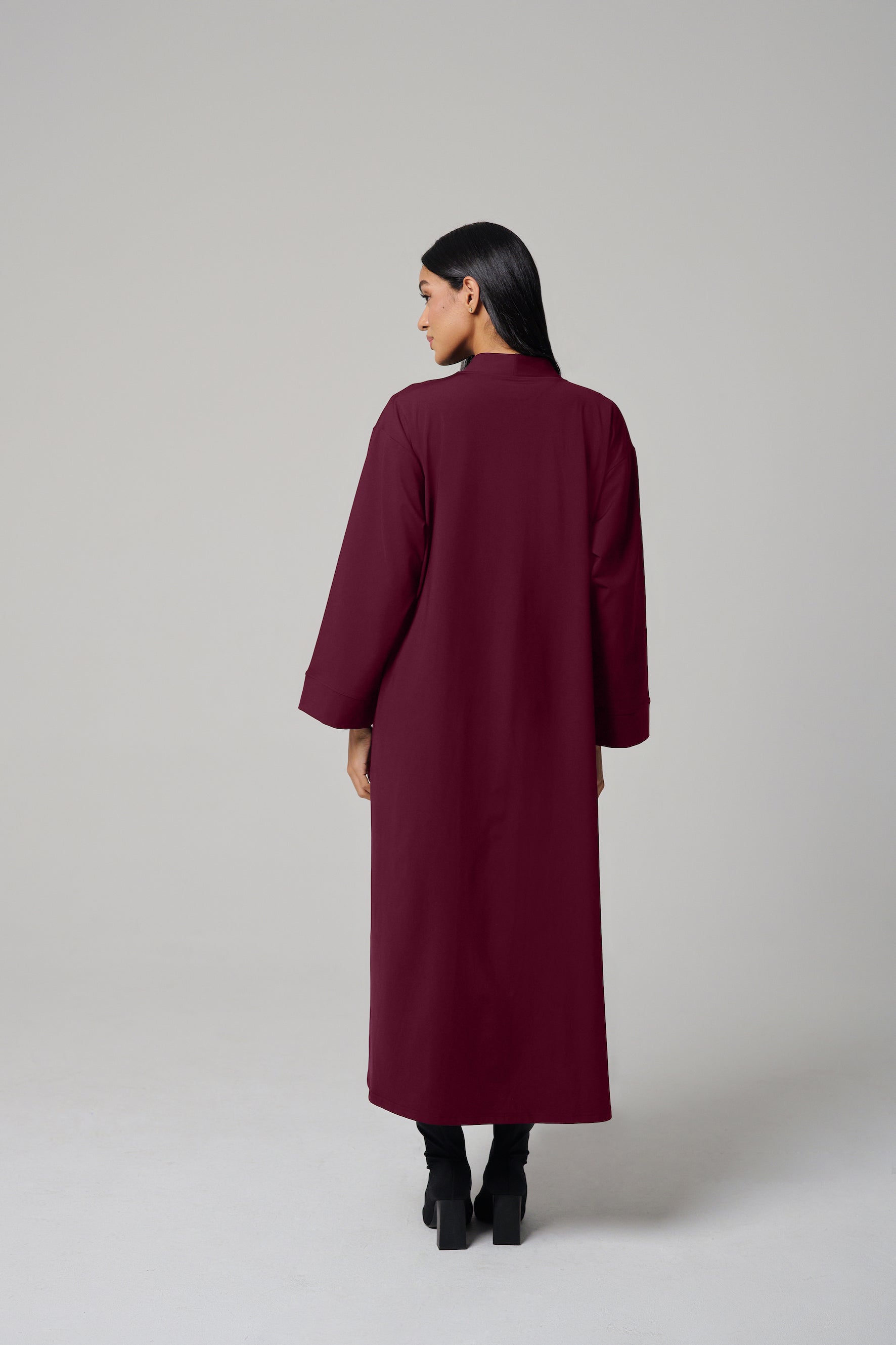 MULU Classic Women's Abaya - Maroon MULU Classic Women's Abaya - Maroon