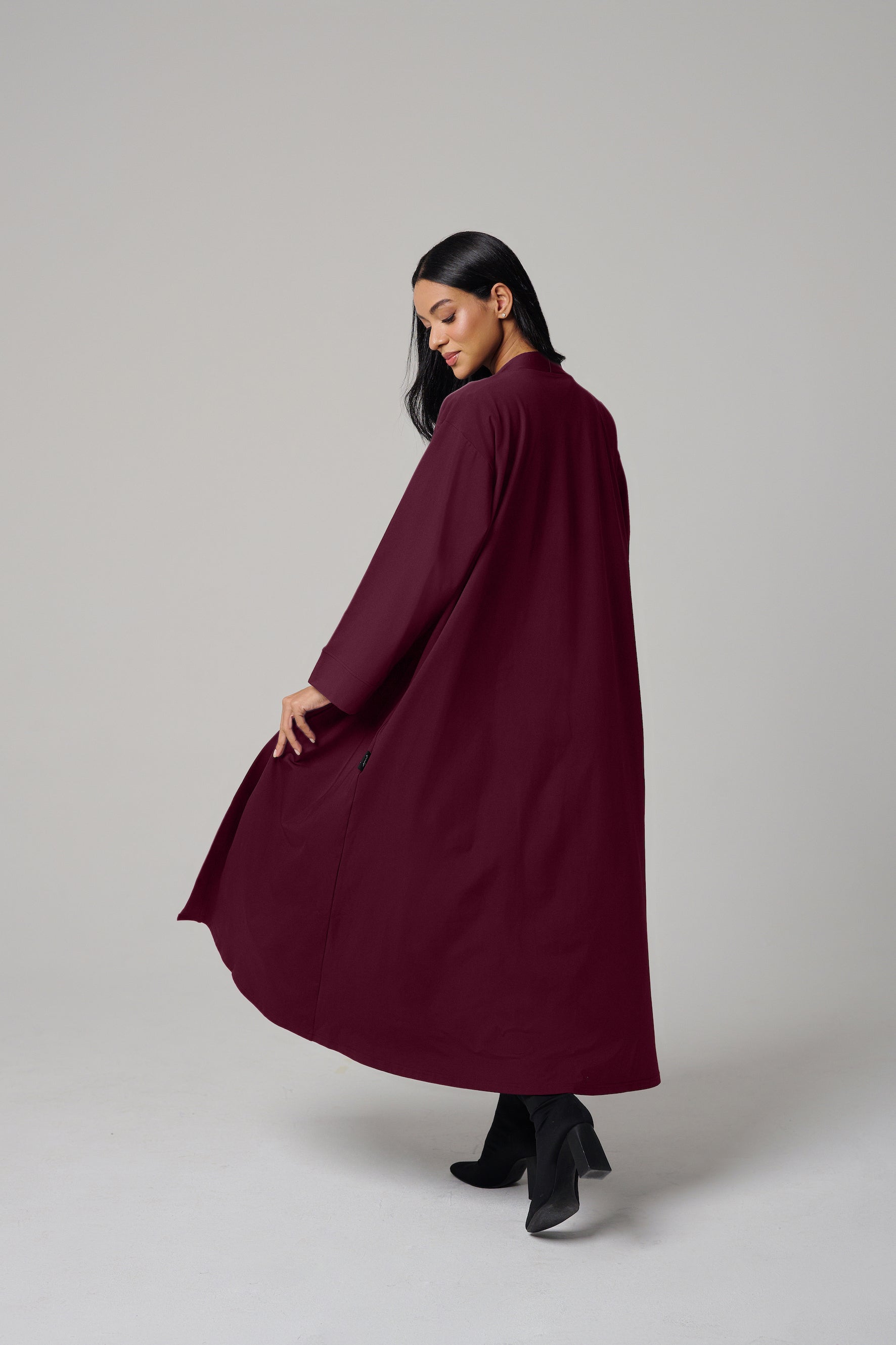 MULU Classic Women's Abaya - Maroon MULU Classic Women's Abaya - Maroon