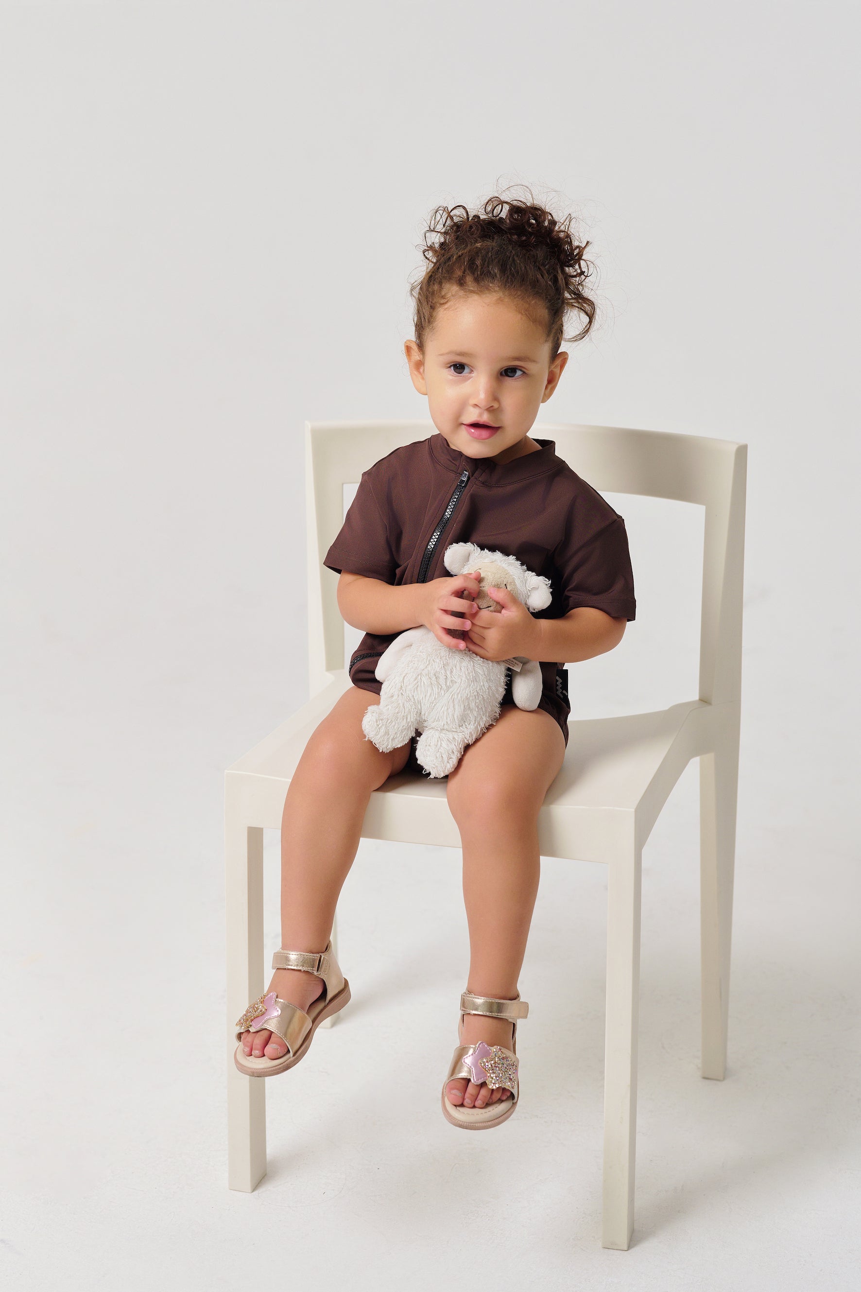 MULU Classic Unisex Baby Romper - Brown MULU Classic Unisex Baby Romper - Brown