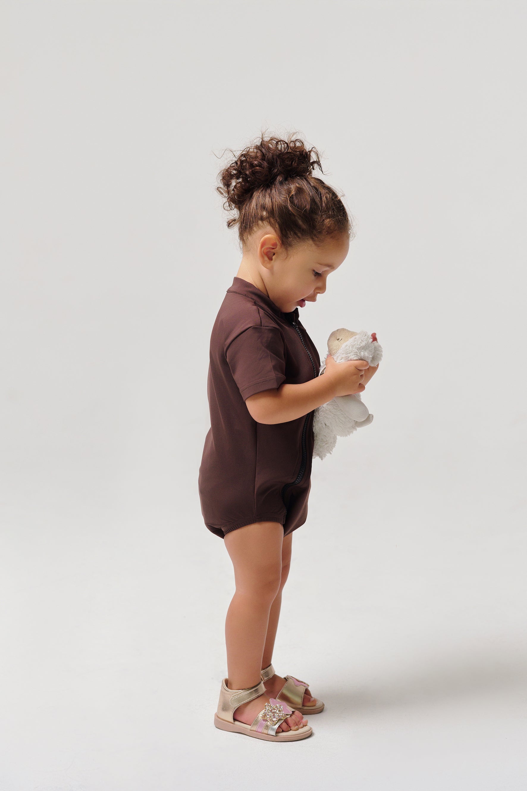 MULU Classic Unisex Baby Romper - Brown MULU Classic Unisex Baby Romper - Brown