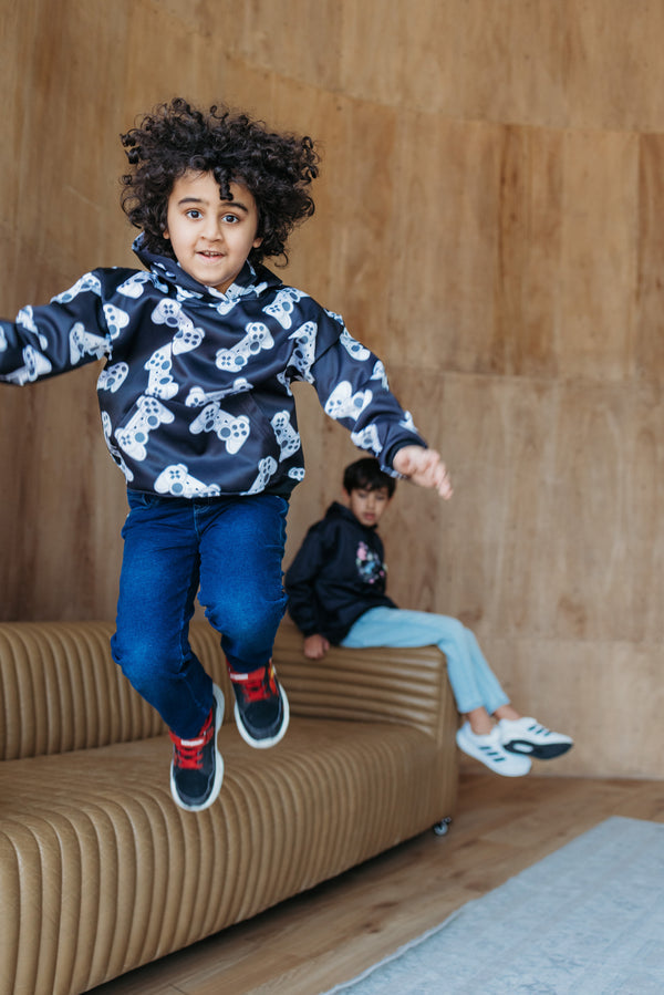 Memphis Player One Hoodie Black - Gaming Hoodie for Boys