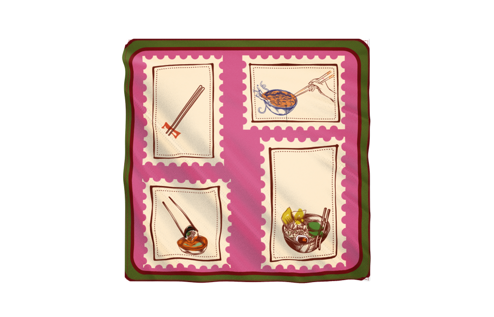 Maly Foodie Stamps Napkin