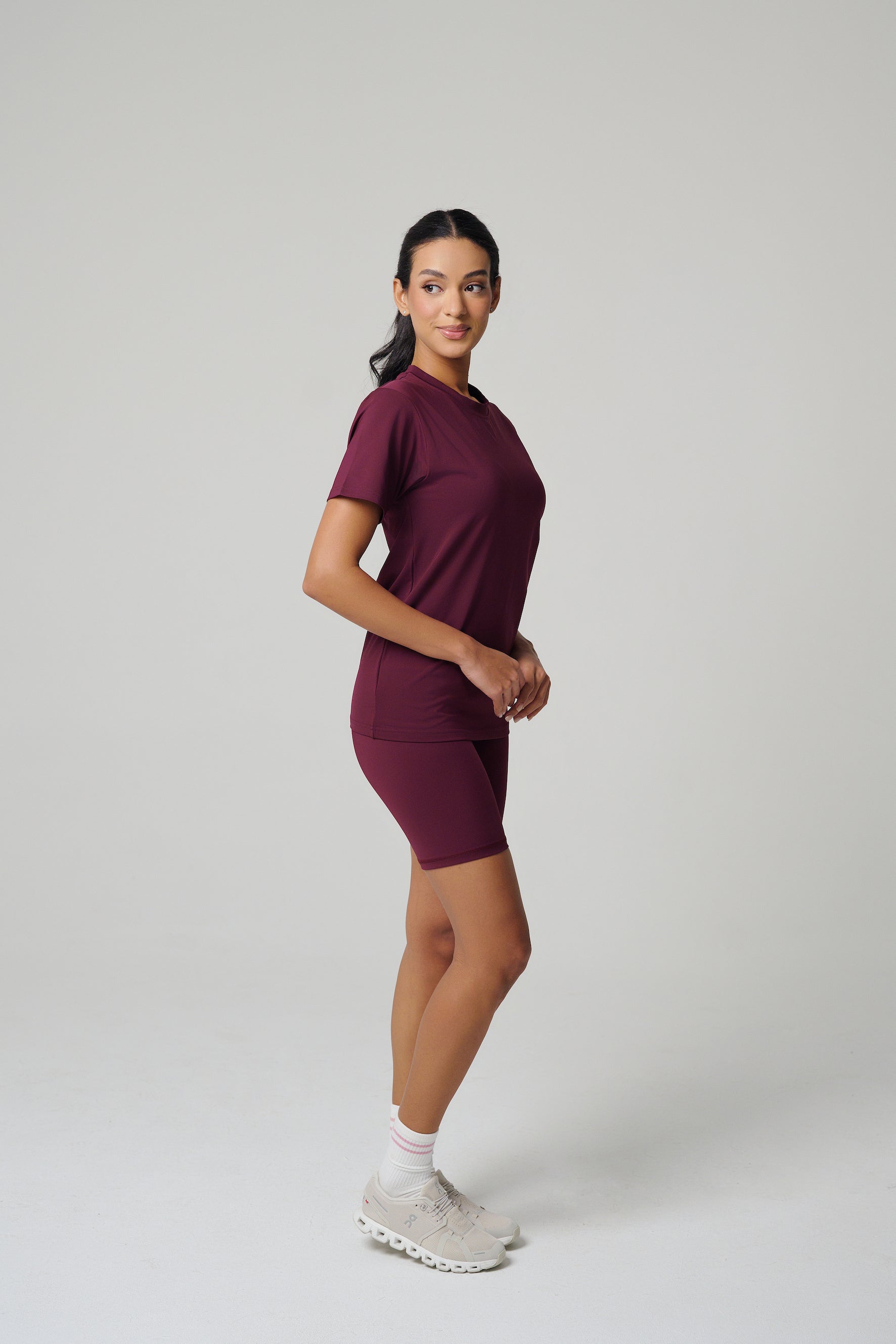 MULU Classic Women's DryFit Bikershorts - Maroon