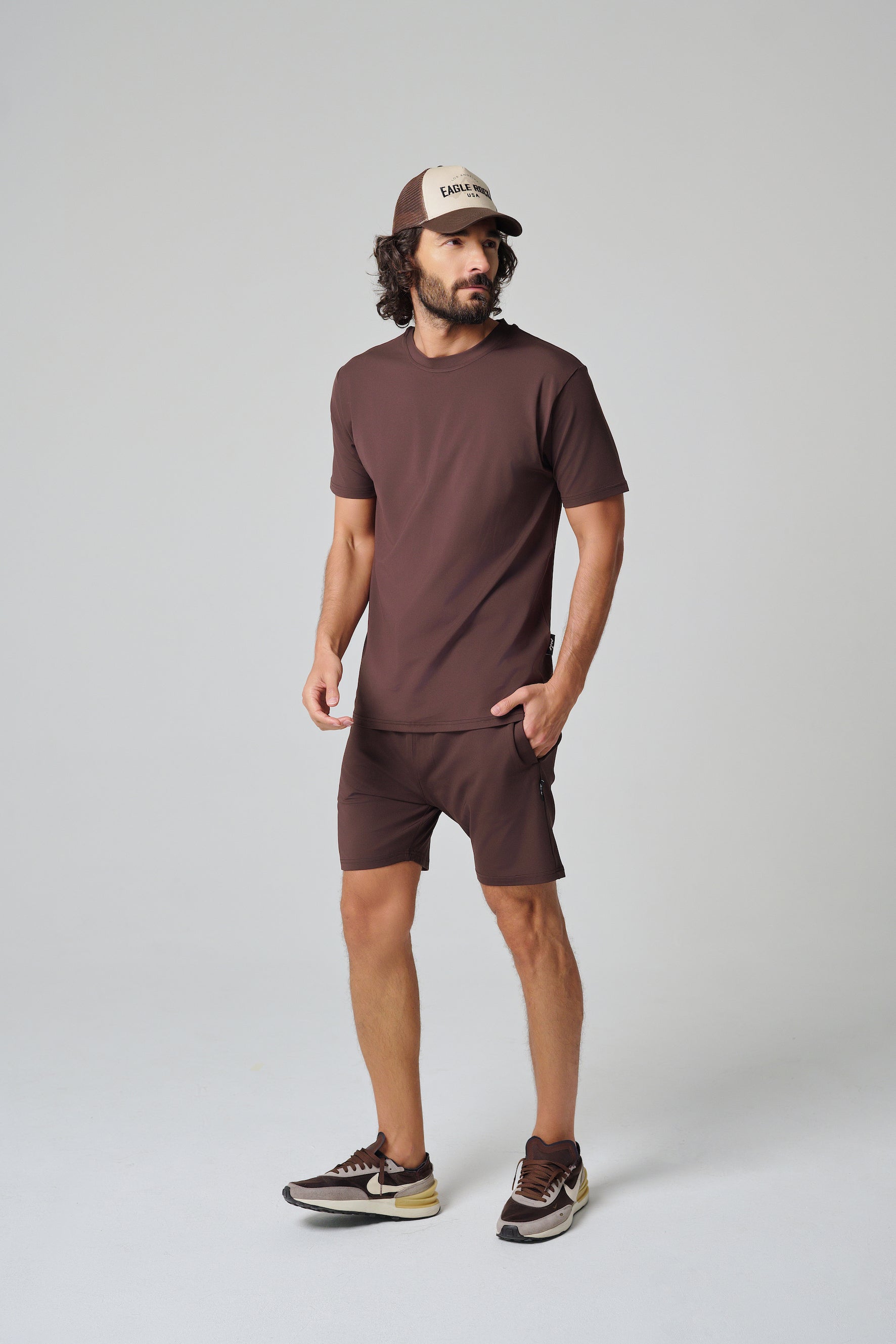 MULU Classic Men's DryFit T-shirt - Brown