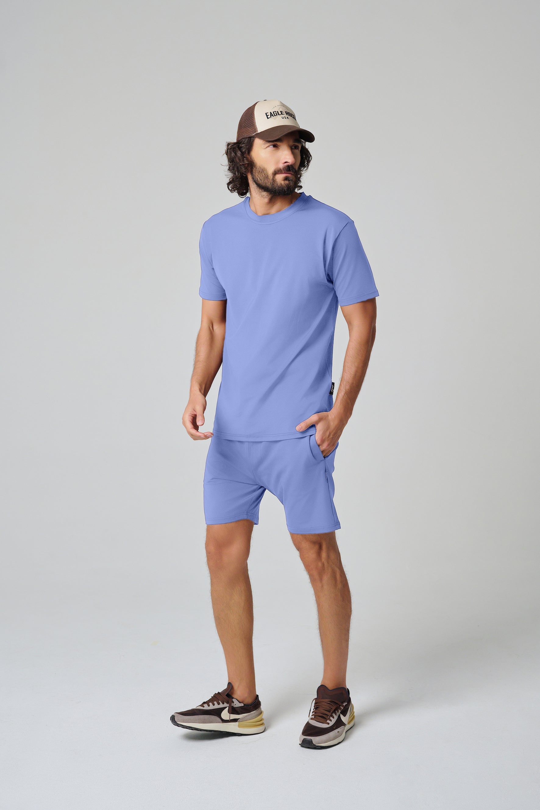 MULU Classic Men's DryFit Shorts - Blue Light