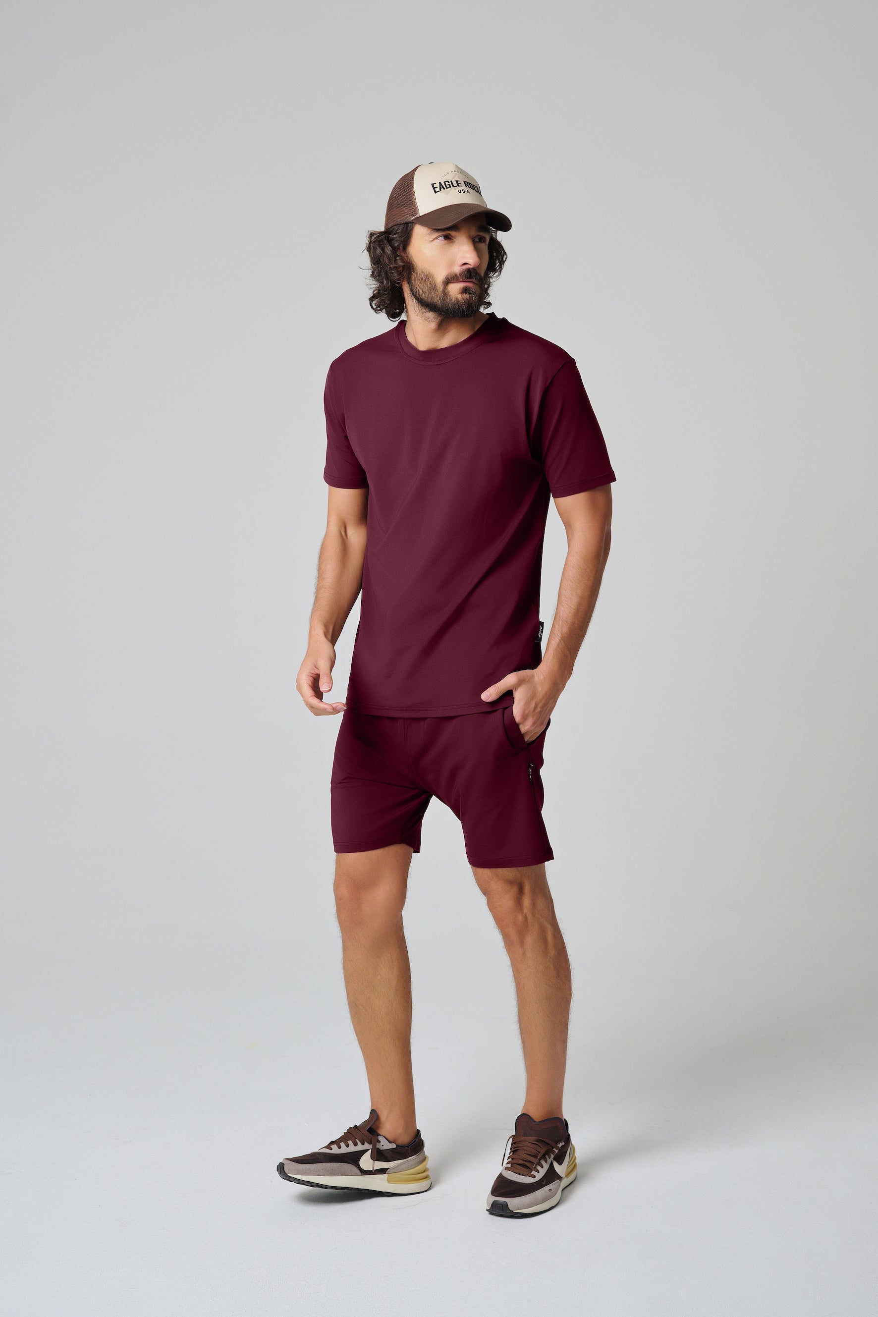MULU Classic Men's DryFit Shorts - Maroon