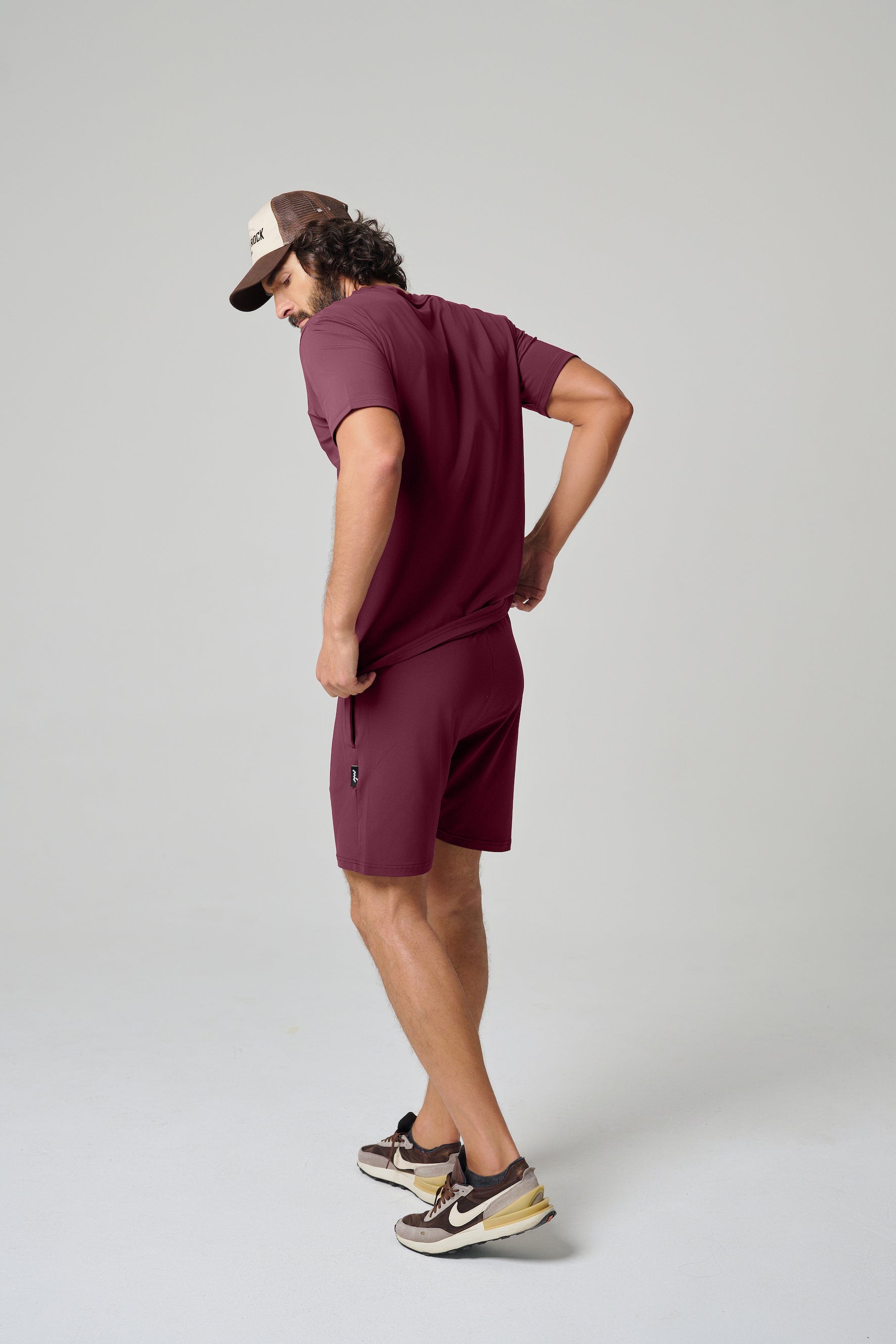 MULU Classic Men's DryFit Shorts - Maroon