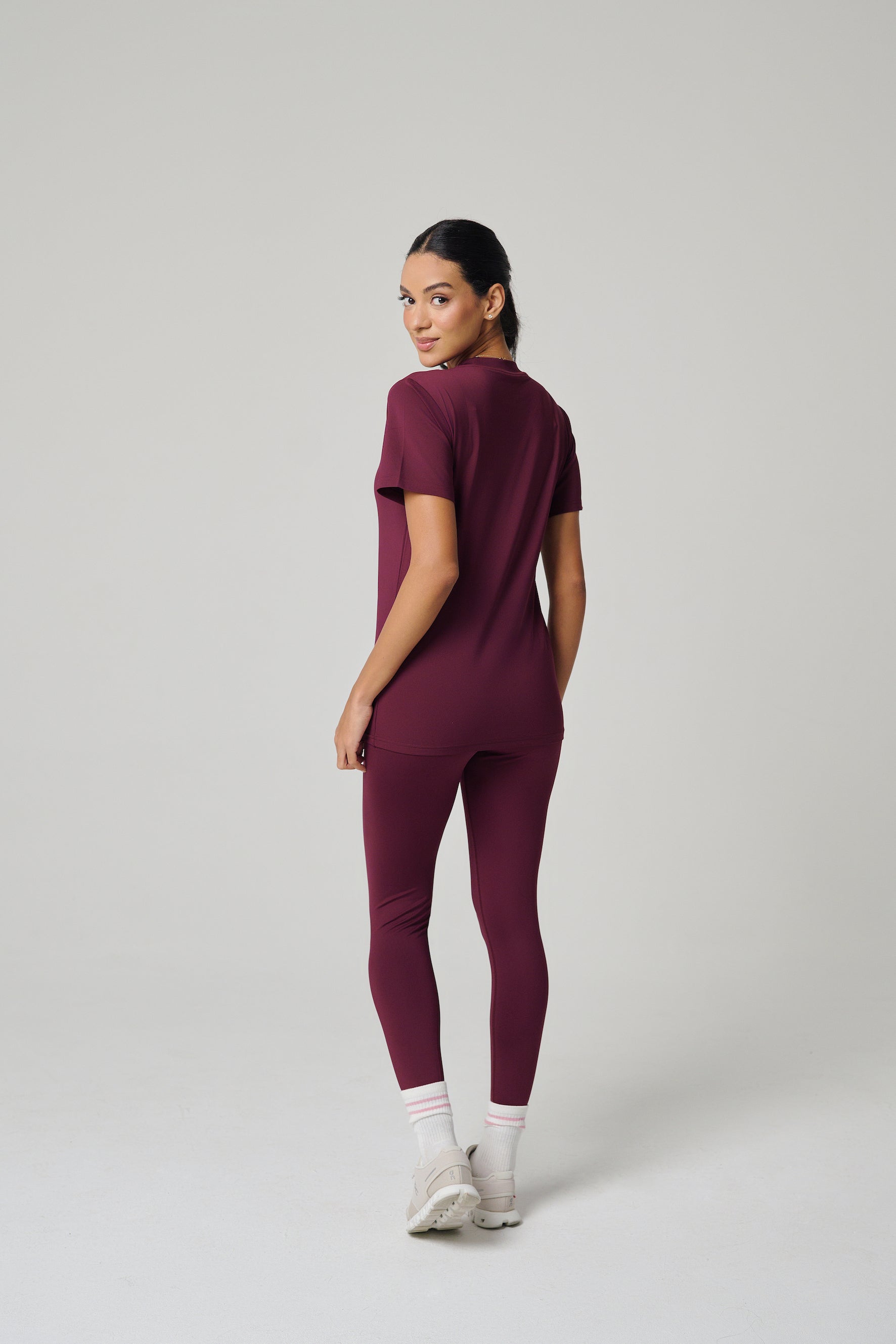 MULU Classic Women's DryFit Leggings - Maroon