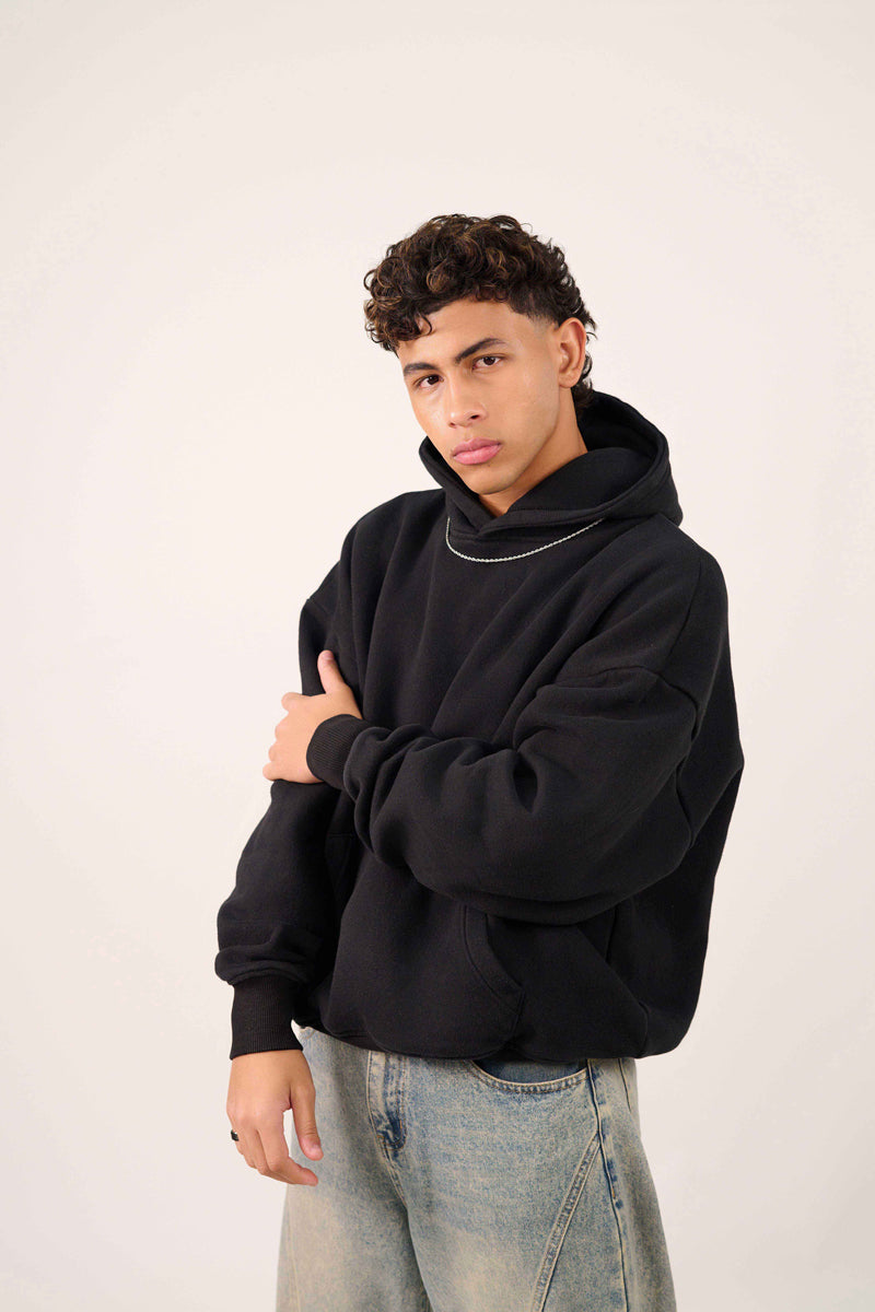 MULU Kids Classic Oversized Hoodie - Black