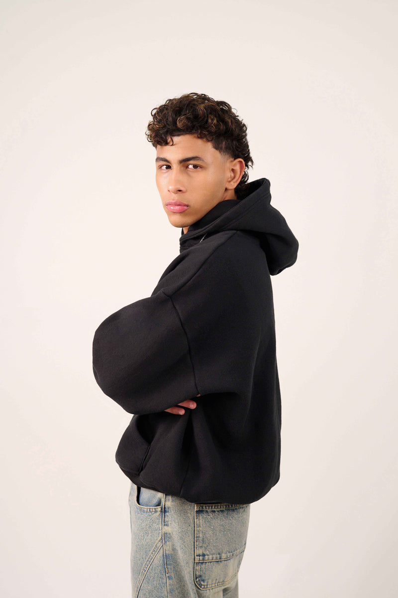 MULU Kids Classic Oversized Hoodie - Black