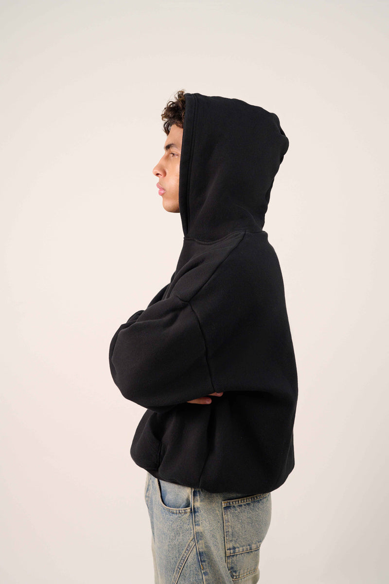MULU Kids Classic Oversized Hoodie - Black