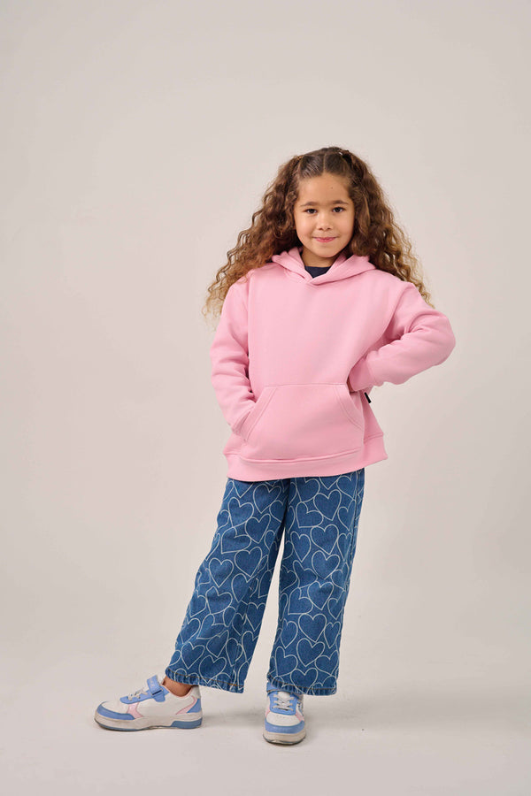MULU Kids Classic Oversized Hoodie - Pink