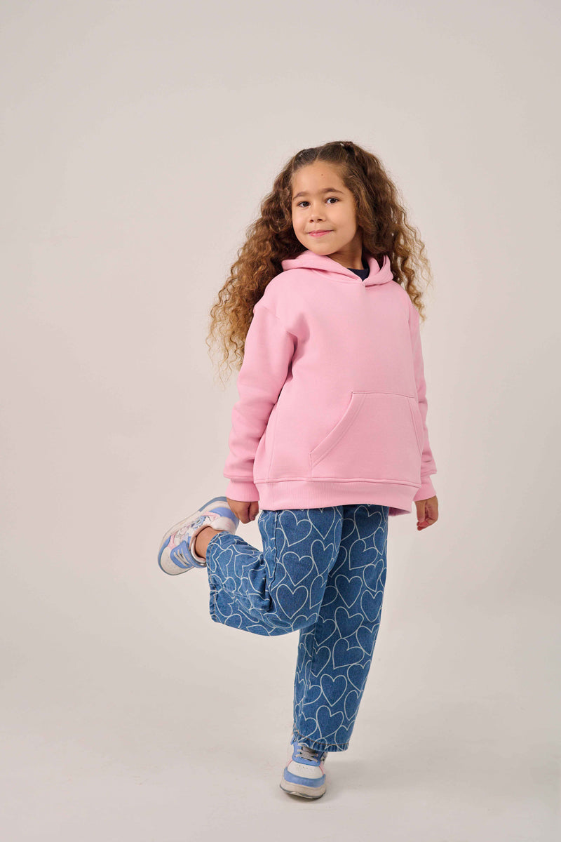 MULU Kids Classic Oversized Hoodie - Pink