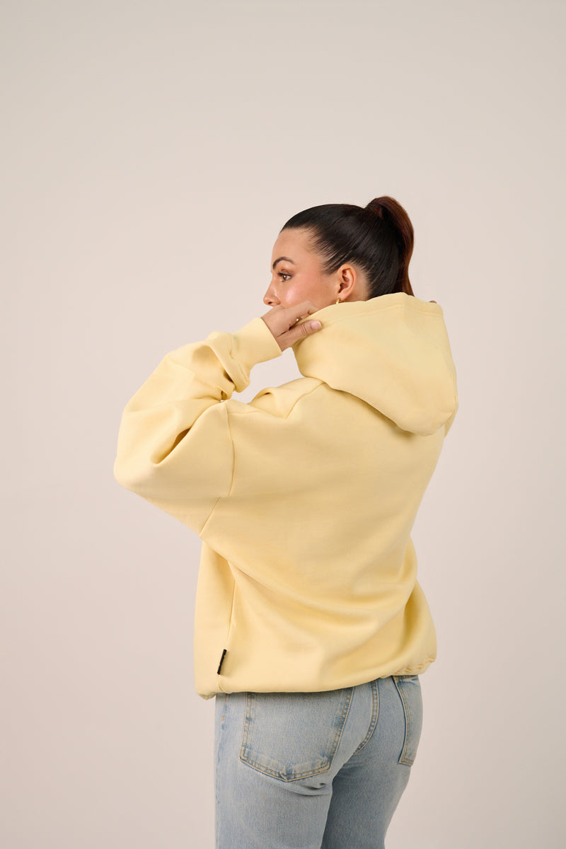 MULU Classic Oversized Hoodie - Eggshell Yellow