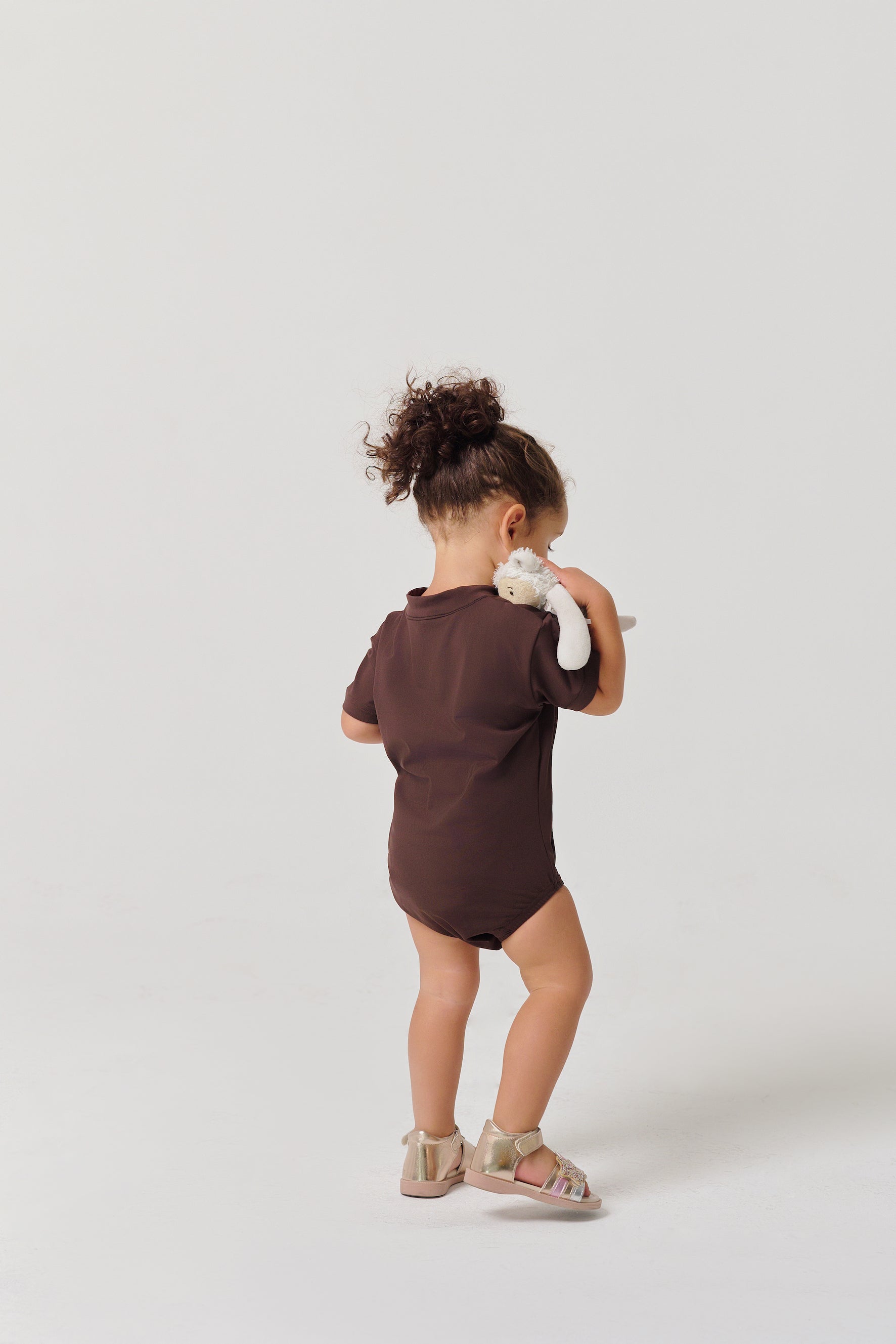 MULU Classic Unisex Baby DryFit Romper - Brown