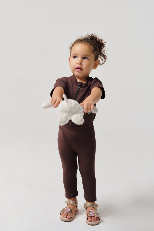 MULU Classic Unisex Baby Tights - Brown