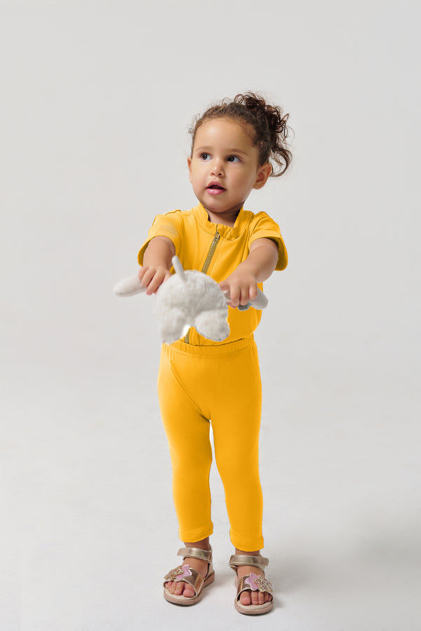 MULU Classic Unisex Baby Tights - Yellow