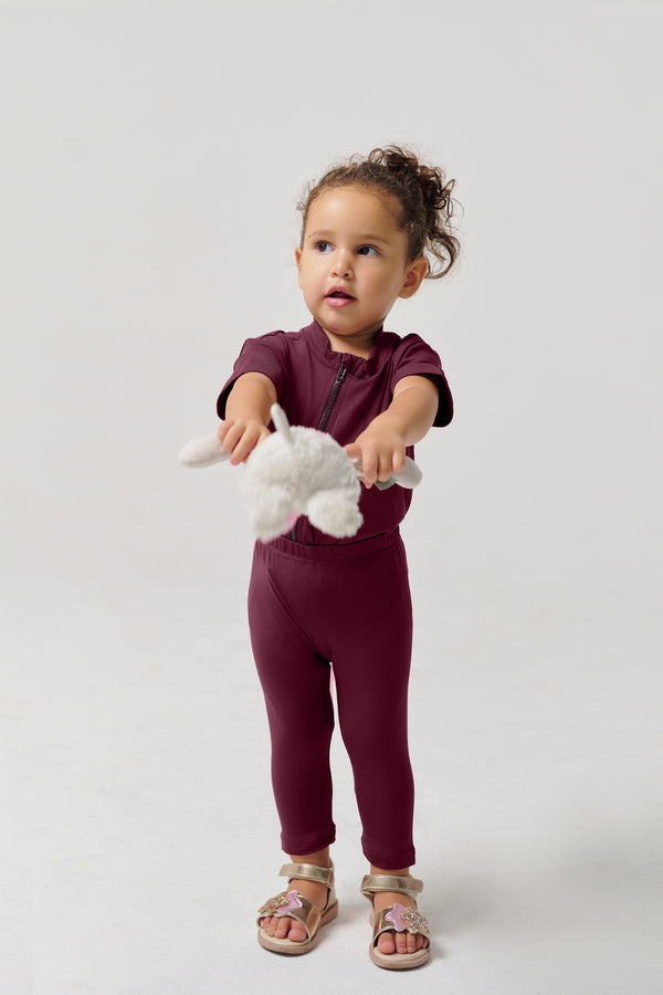 MULU Classic Unisex Baby Tights - Maroon