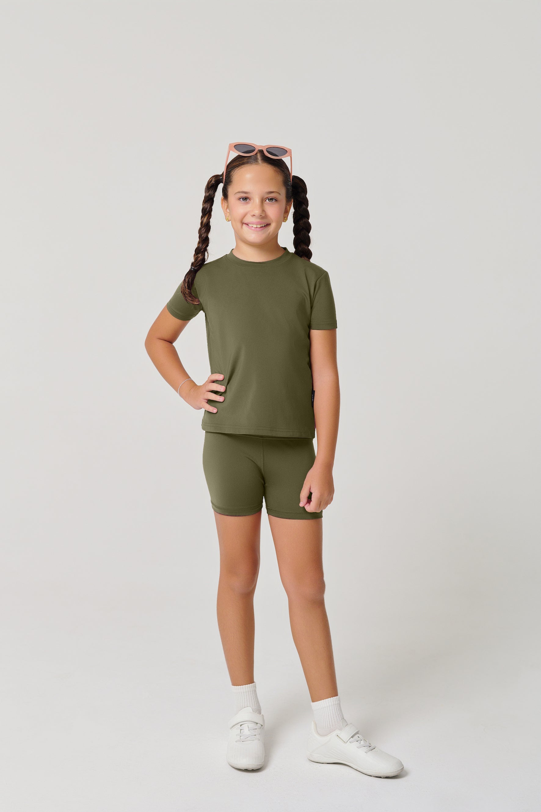 MULU Classic Kids DryFit Bikershorts - Green