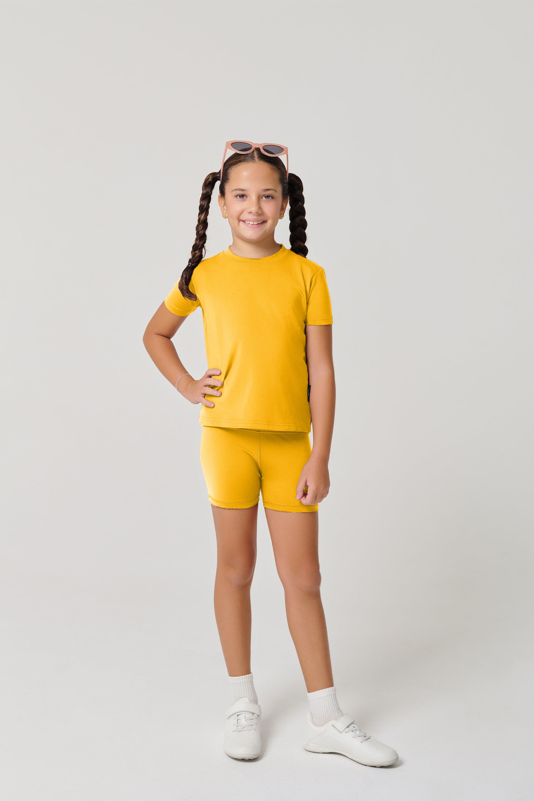 MULU Classic Kids DryFit Bikershorts - Yellow