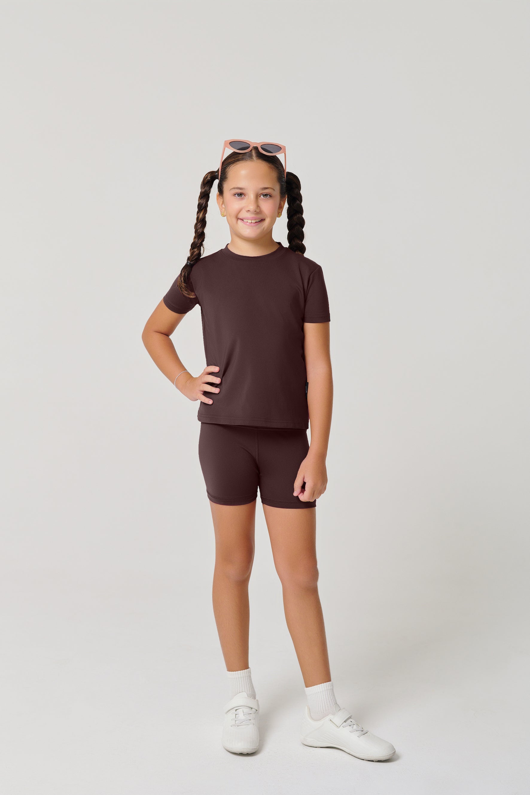 MULU Classic Kids DryFit Bikershorts - Brown