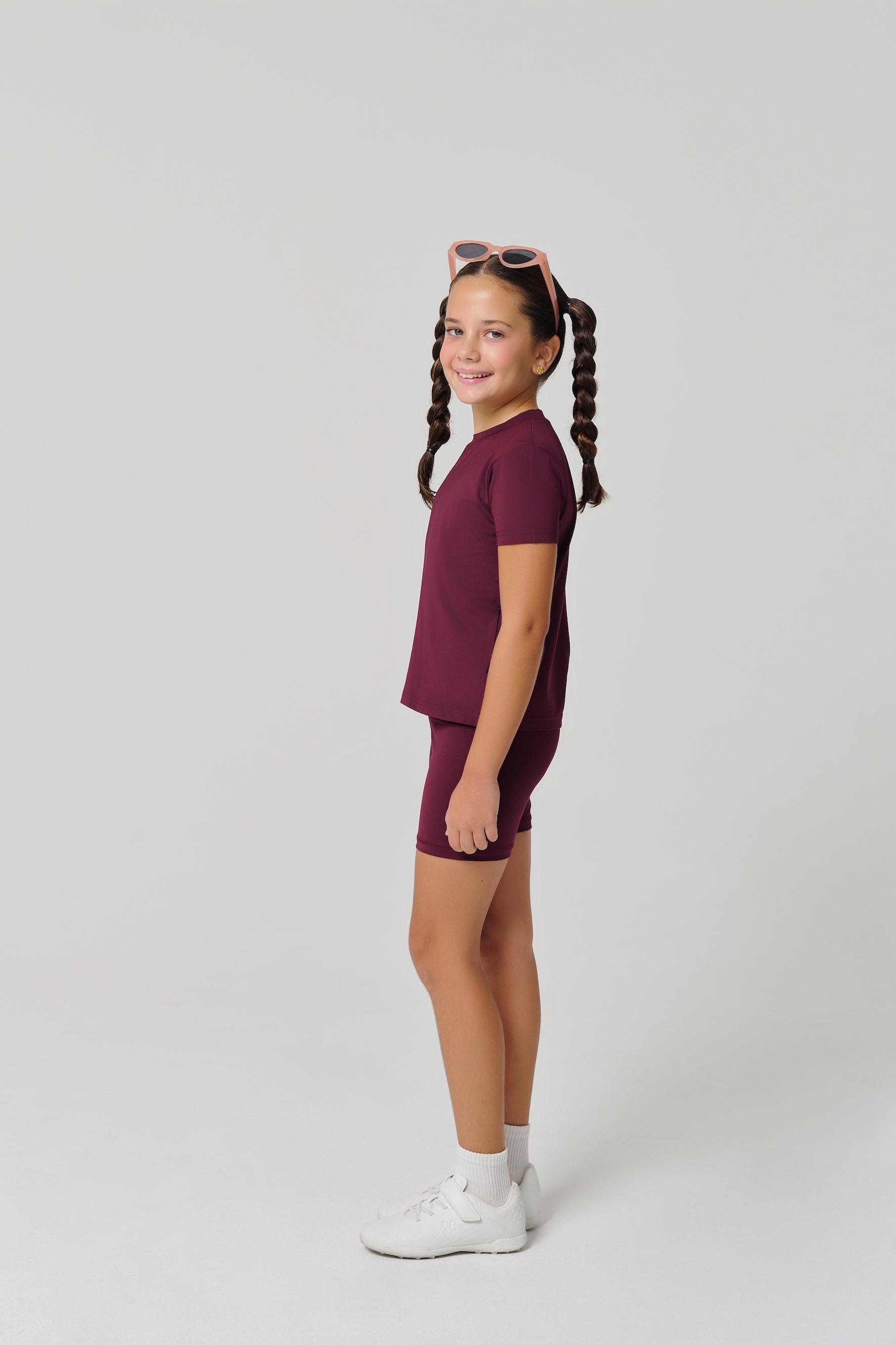 MULU Classic Kids DryFit Bikershorts - Maroon
