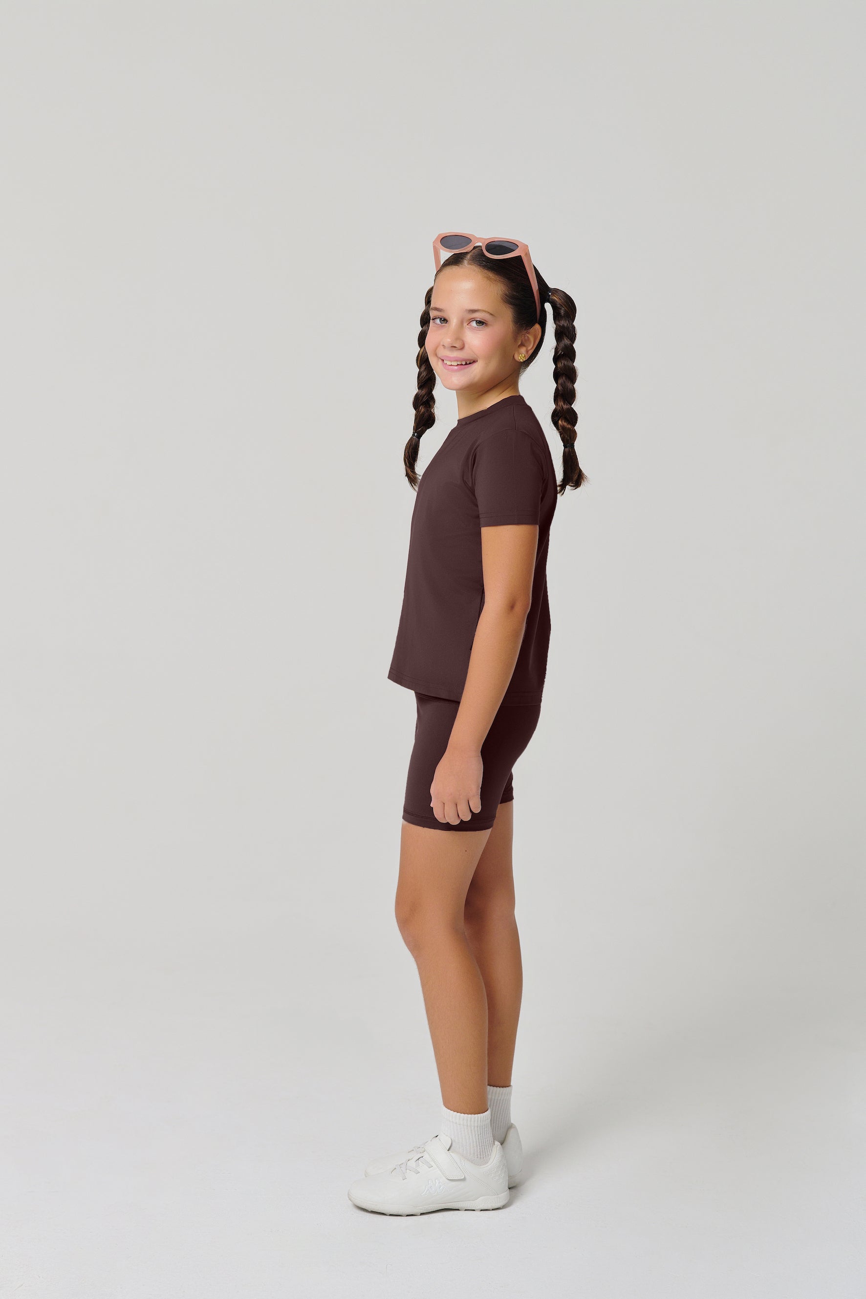 MULU Classic Kids DryFit Bikershorts - Brown