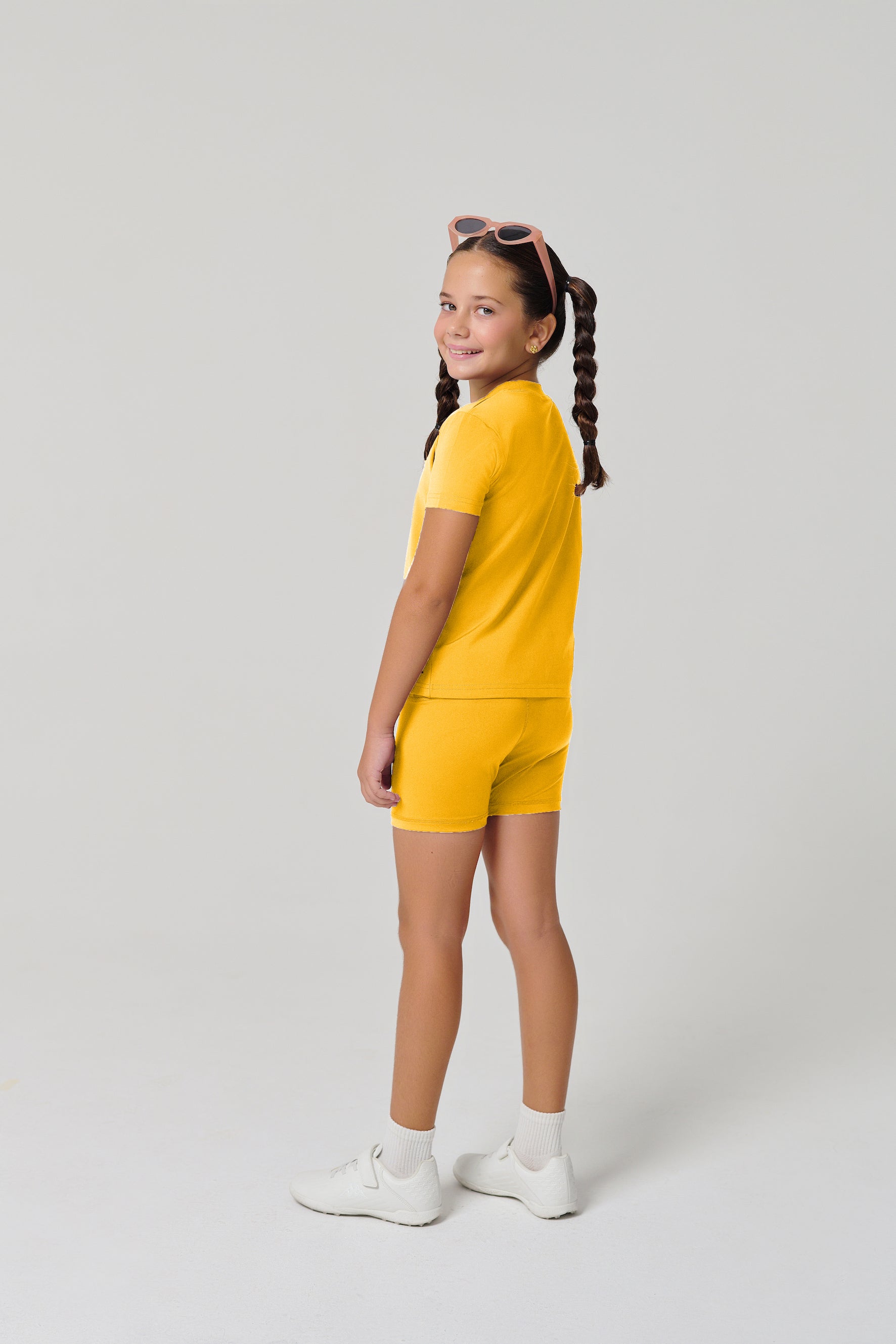 MULU Classic Kids DryFit Bikershorts - Yellow