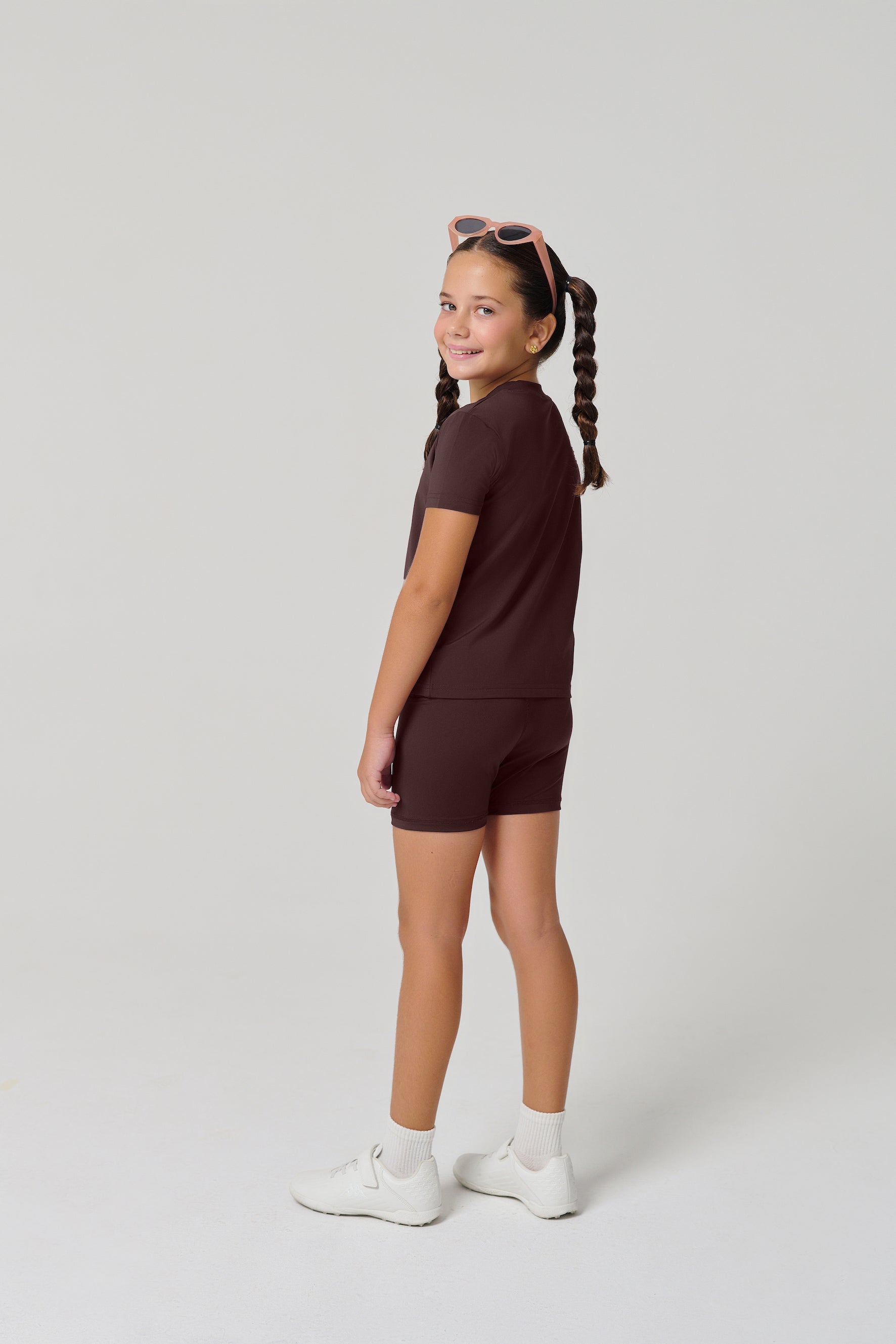 MULU Classic Kids DryFit Bikershorts - Brown