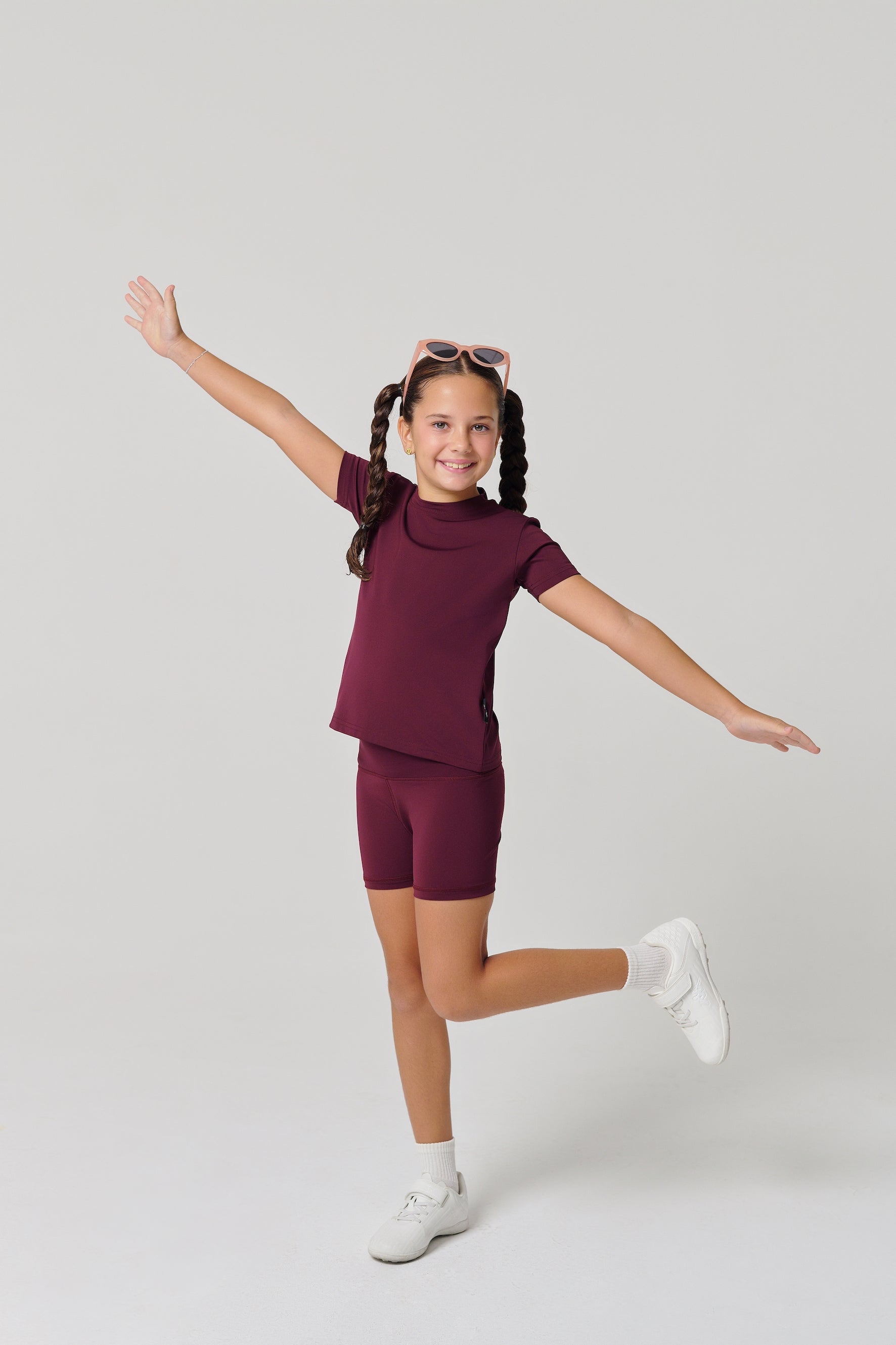 MULU Classic Kids DryFit Bikershorts - Maroon