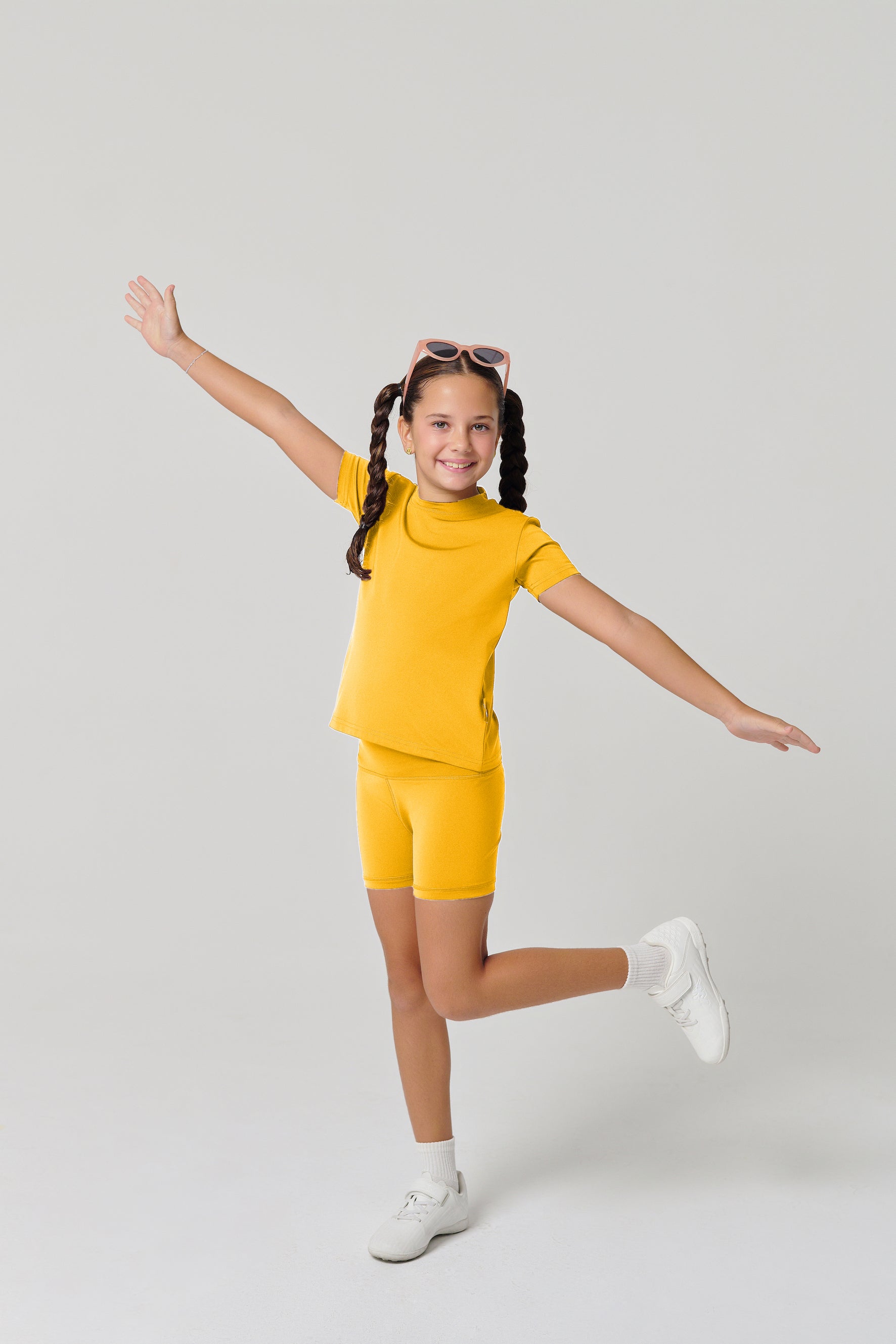 MULU Classic Kids DryFit Bikershorts - Yellow