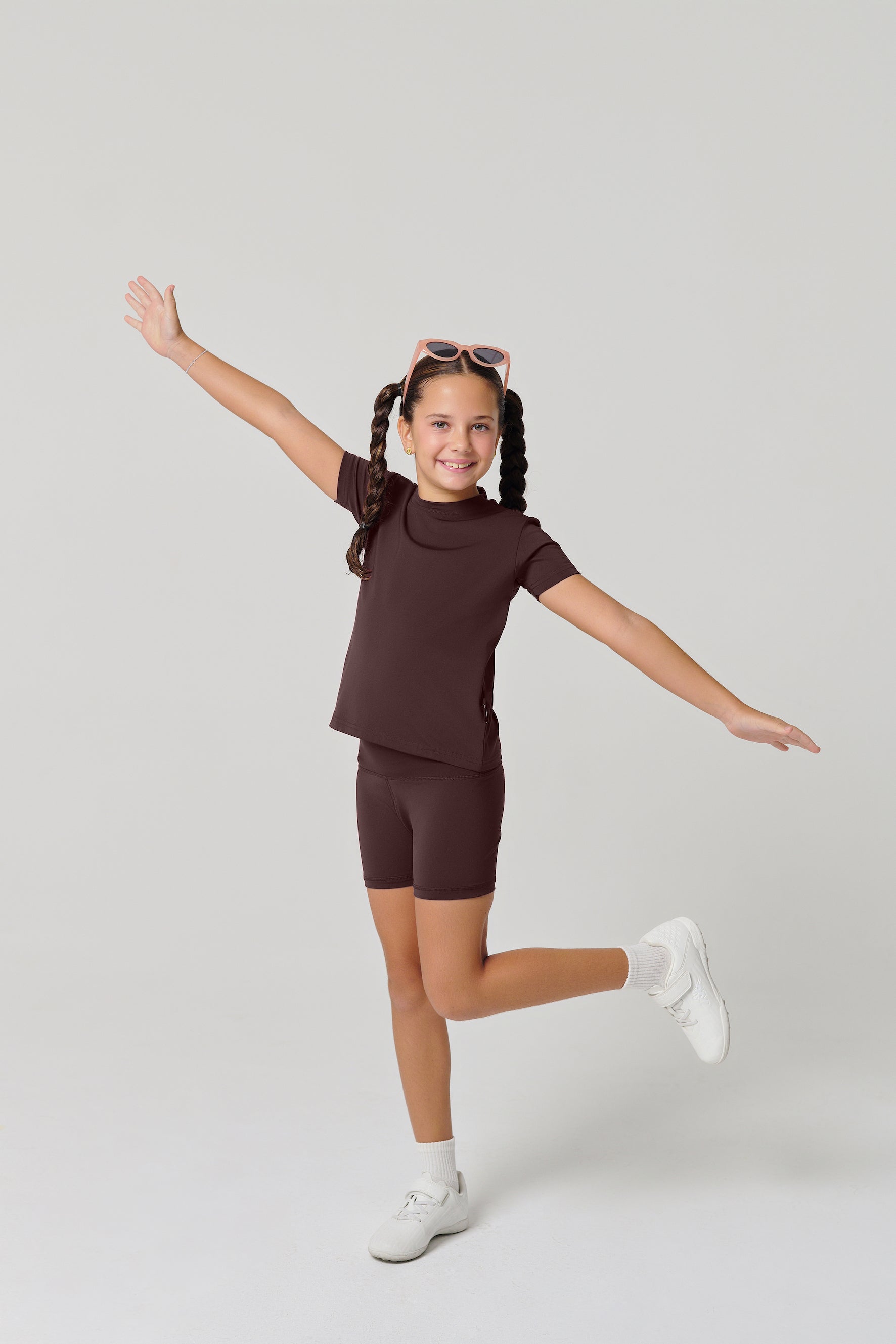 MULU Classic Kids DryFit Bikershorts - Brown