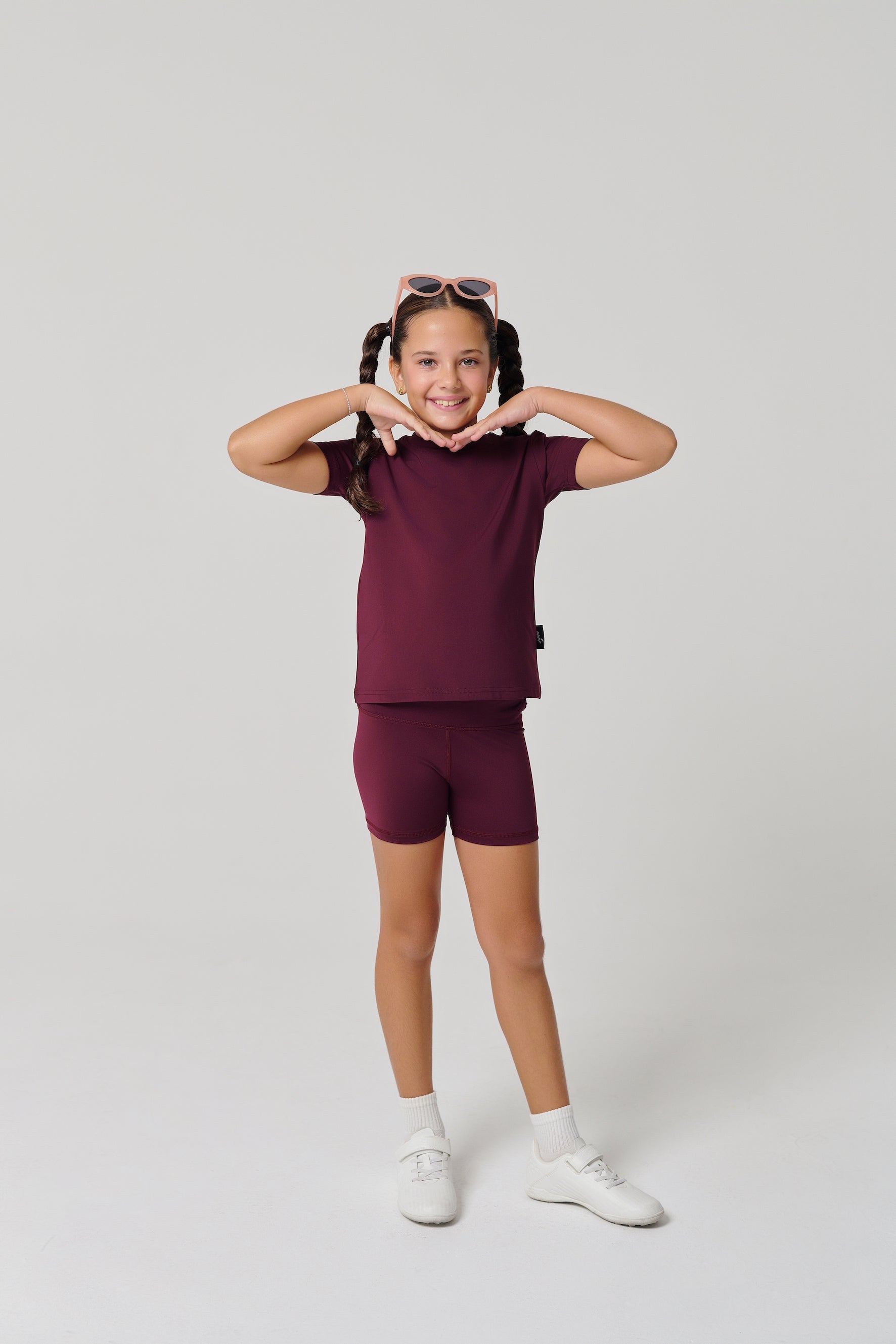 MULU Classic Kids DryFit Bikershorts - Maroon