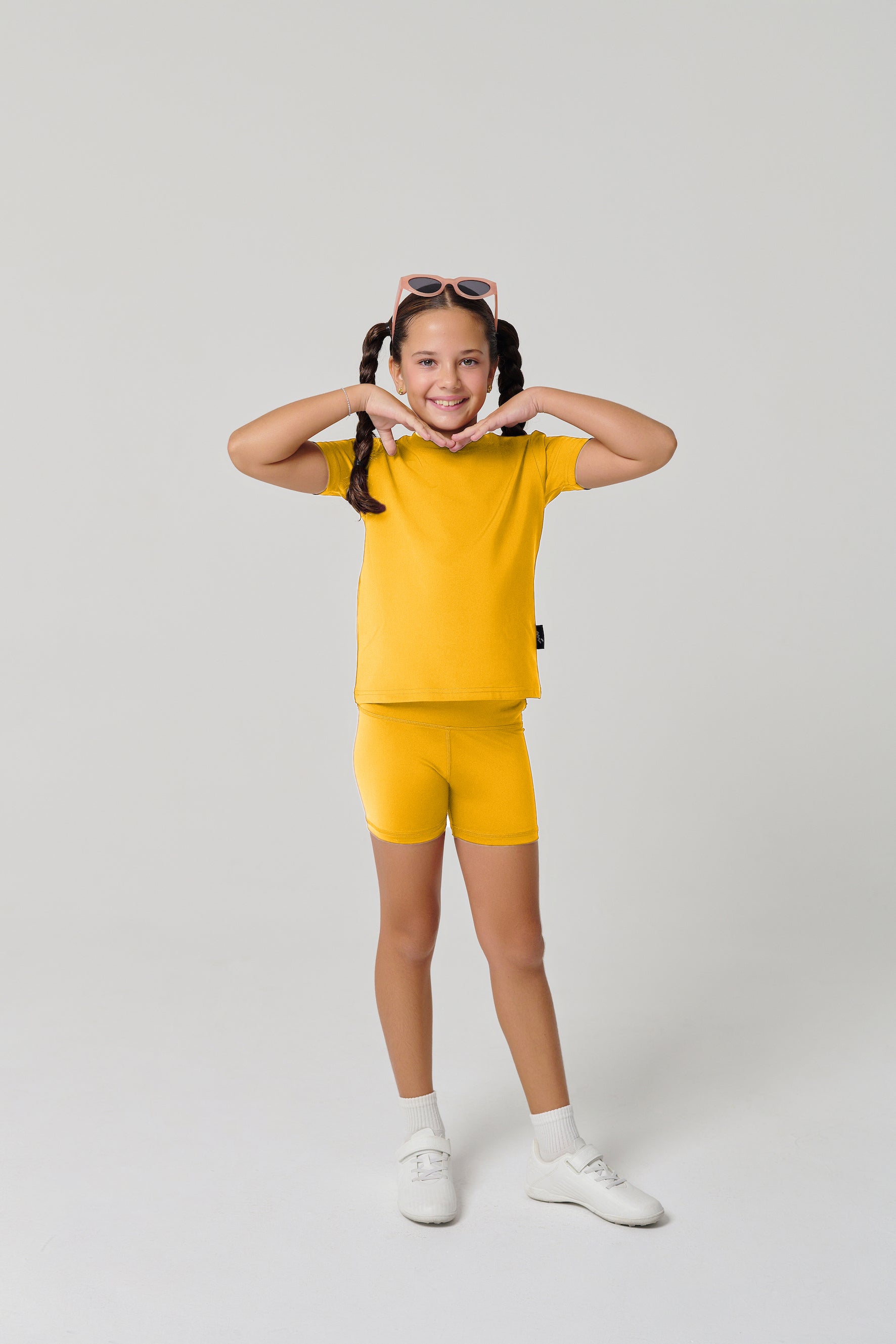 MULU Classic Kids DryFit Bikershorts - Yellow