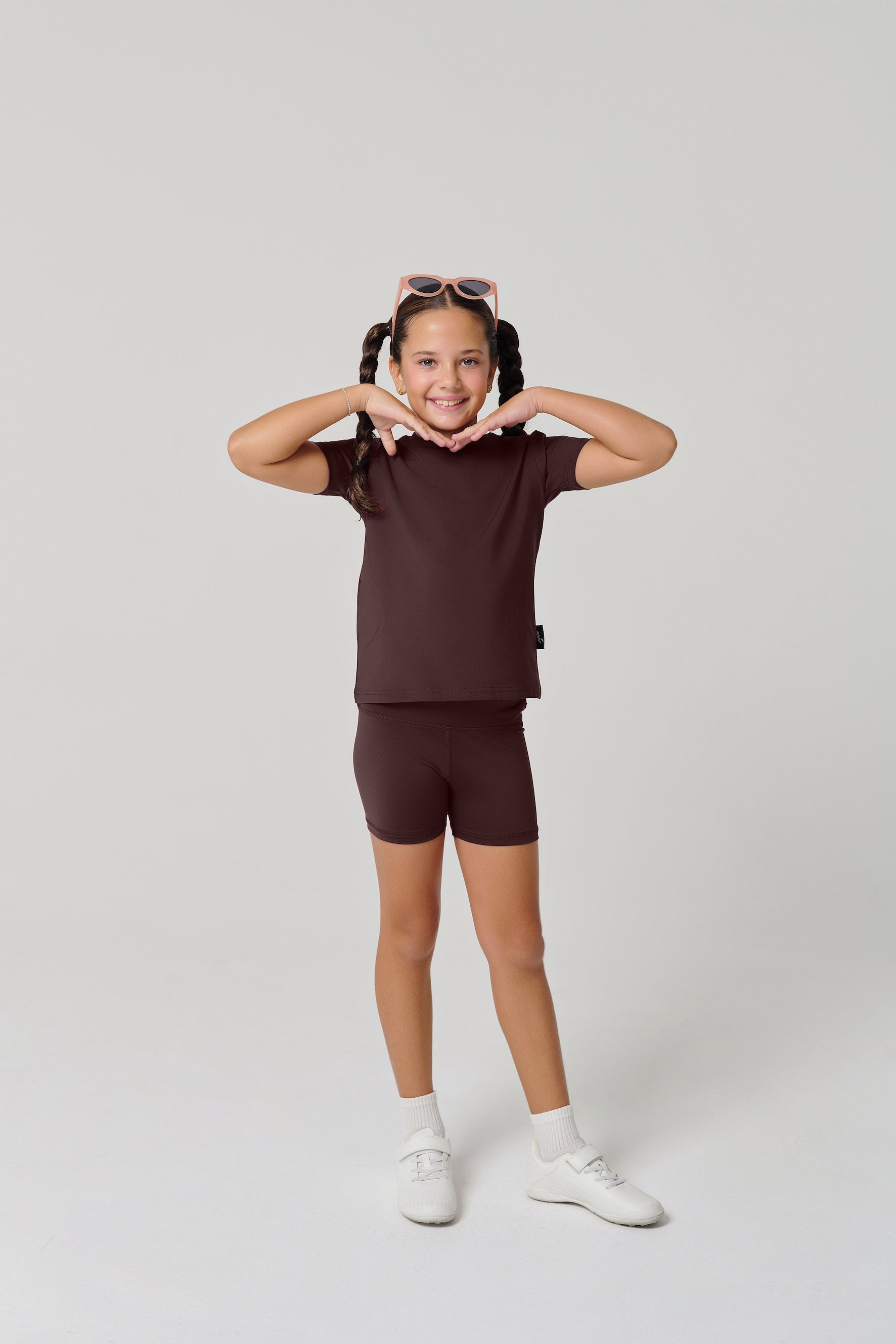 MULU Classic Kids DryFit Bikershorts - Brown