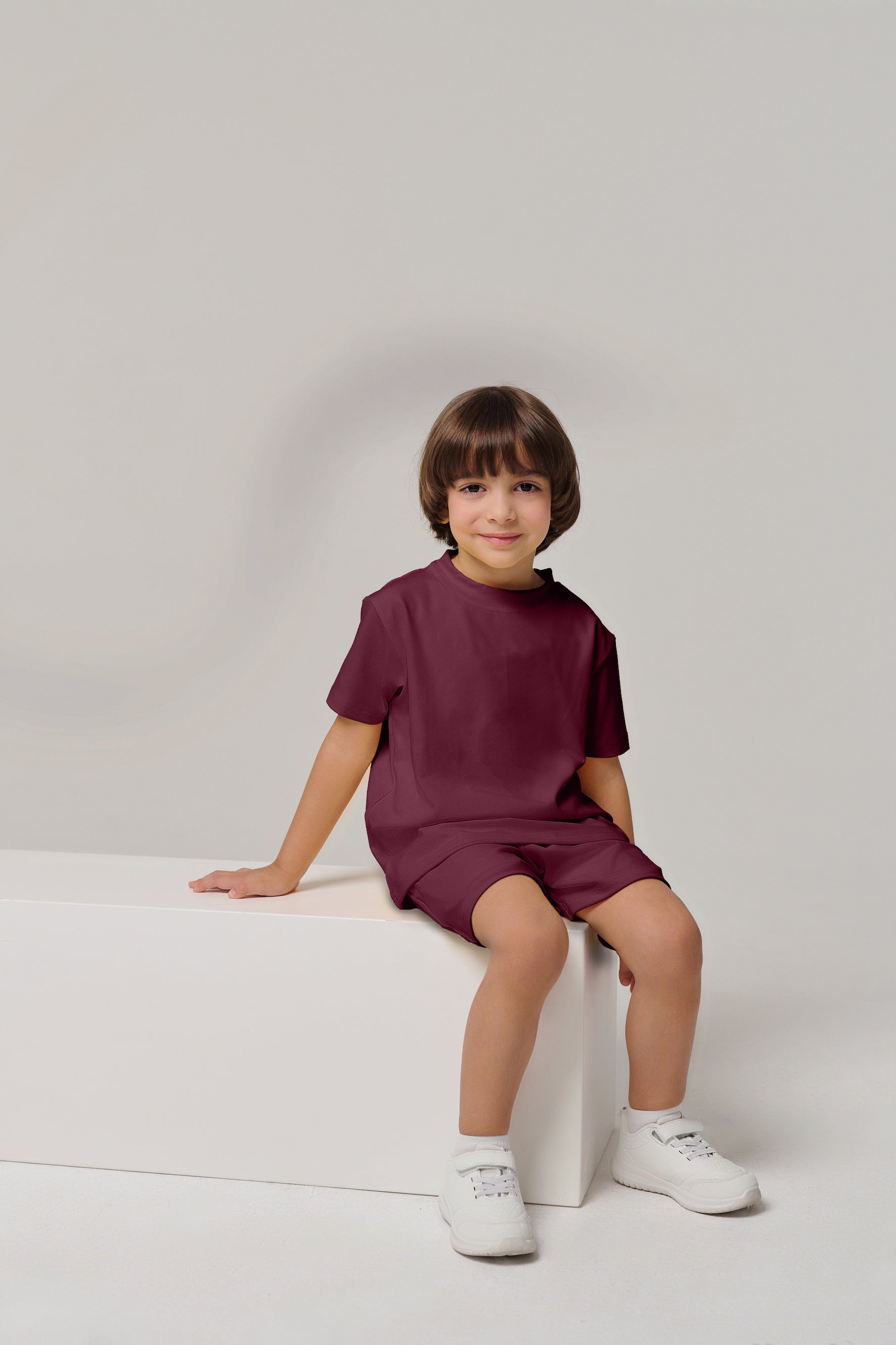 MULU Classic Kids DryFit Shorts - Maroon