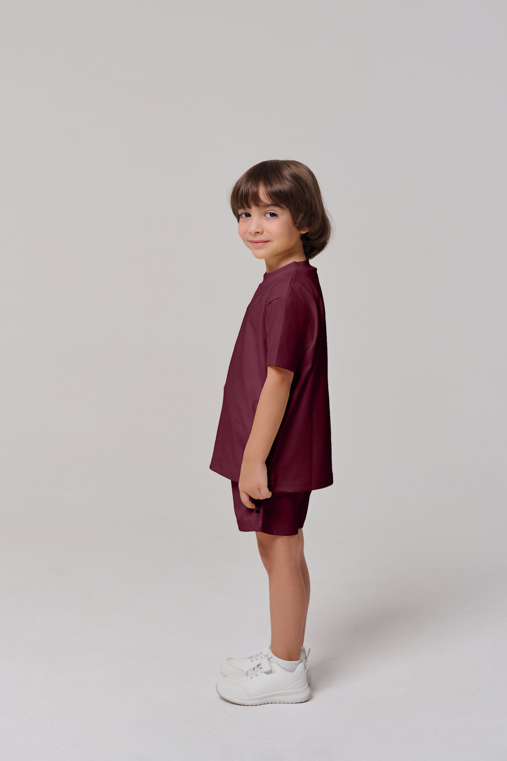 MULU Classic Kids DryFit Shorts - Maroon