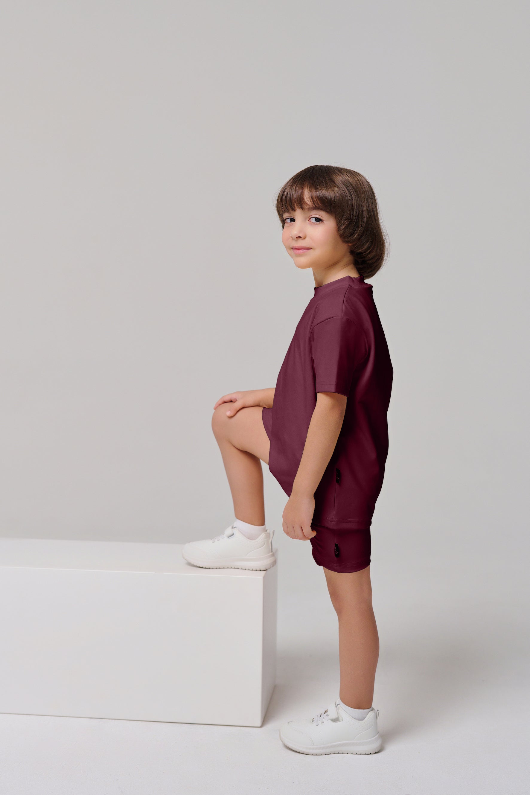 MULU Classic Kids DryFit Shorts - Maroon