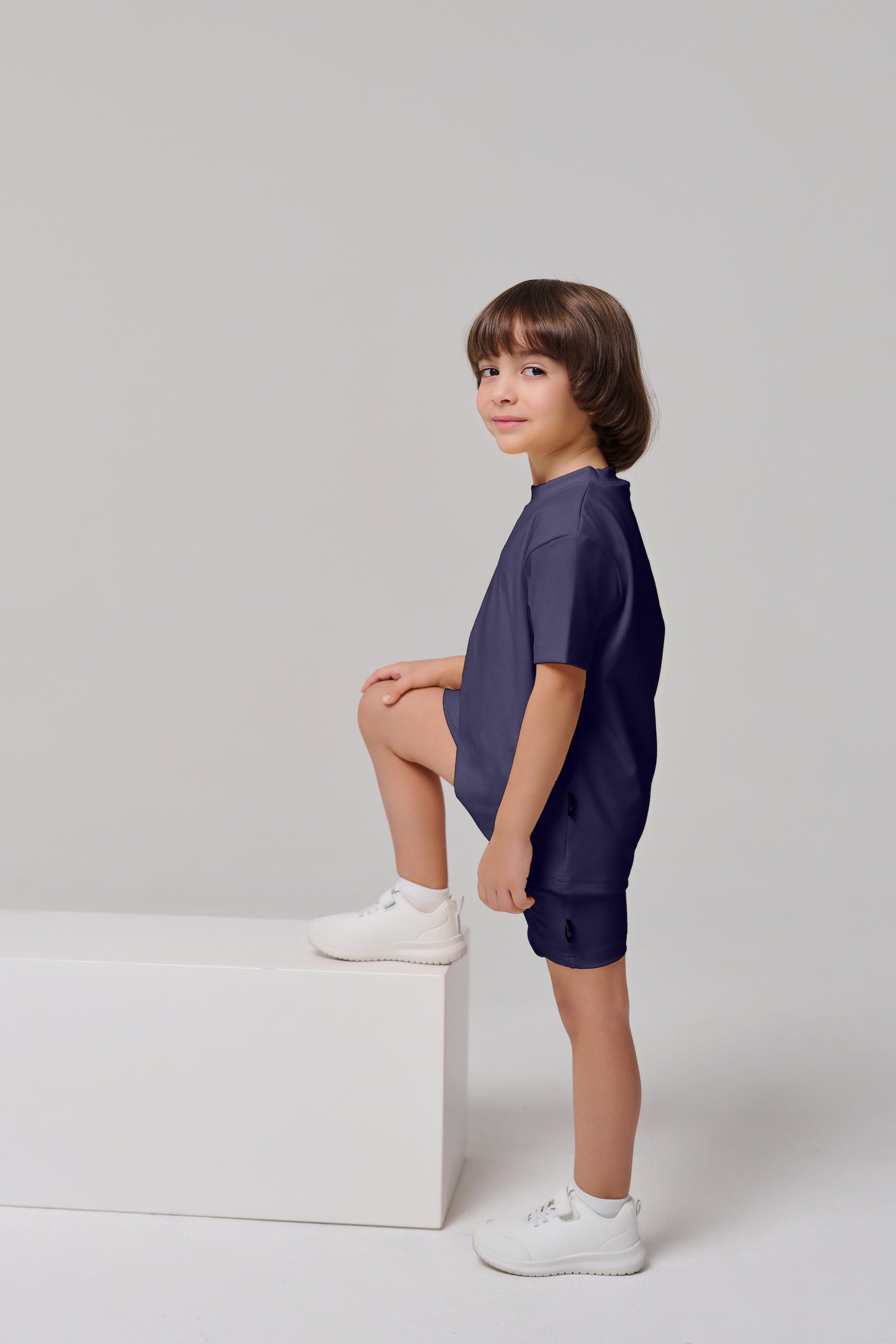 MULU Classic Kids DryFit Shorts - Navy