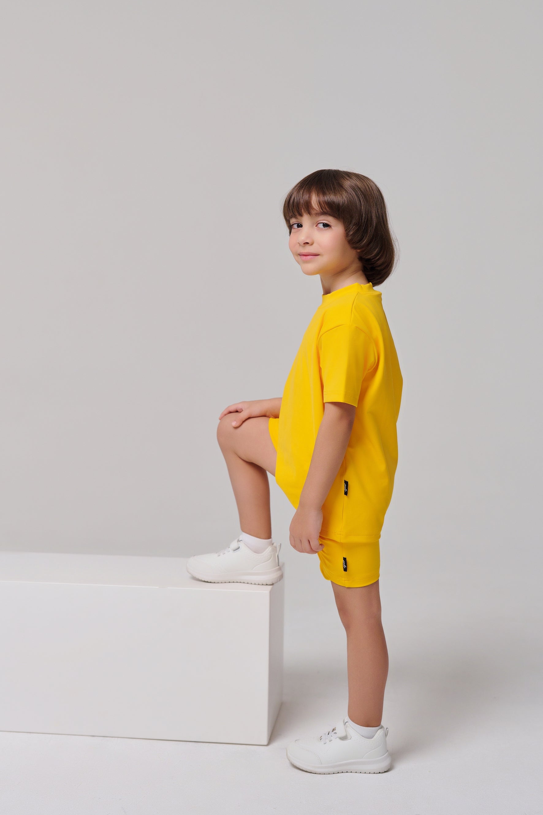 MULU Classic Unisex Kids DryFit T-shirt - Yellow