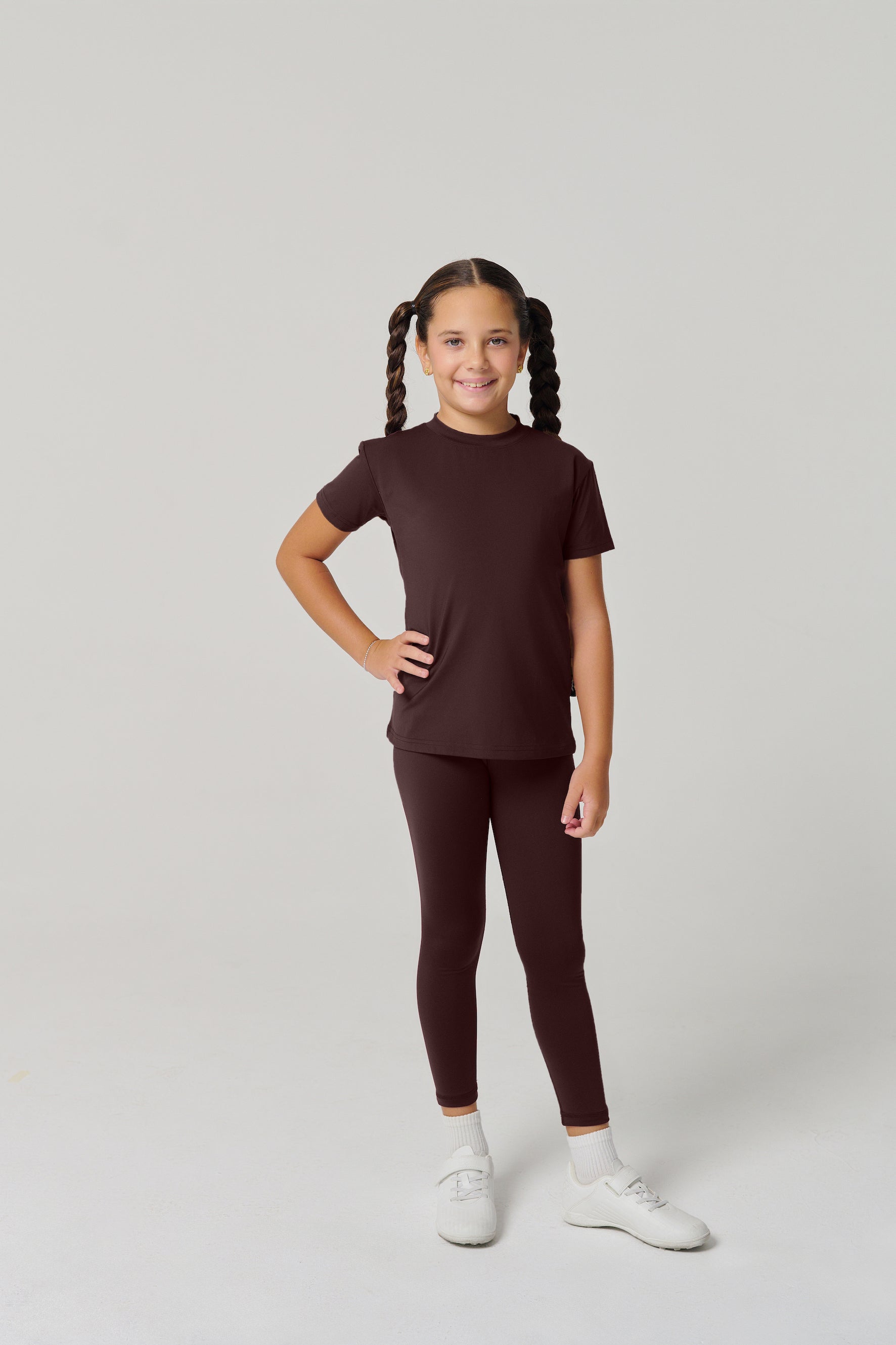 MULU Classic Kids DryFit Leggings - Brown