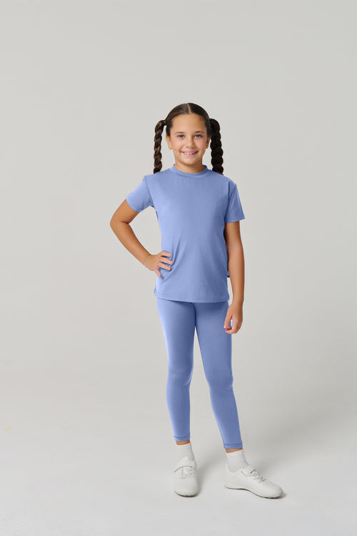 MULU Classic Kids Leggings - Light Blue