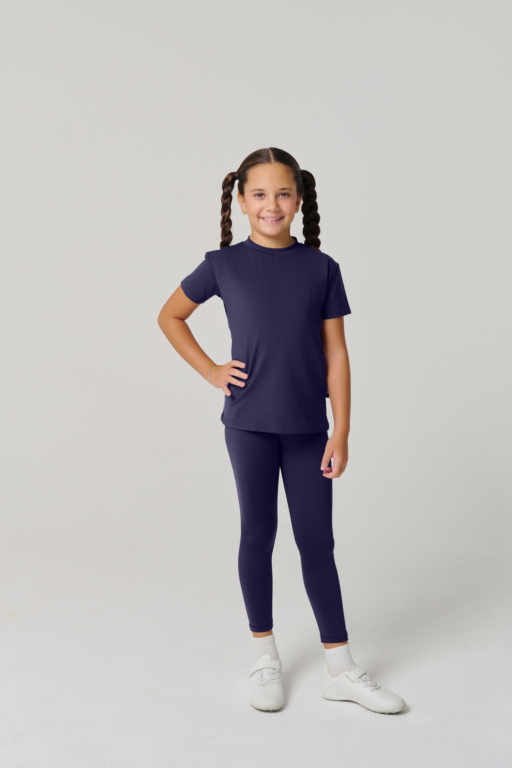 MULU Classic Kids DryFit Leggings - Navy
