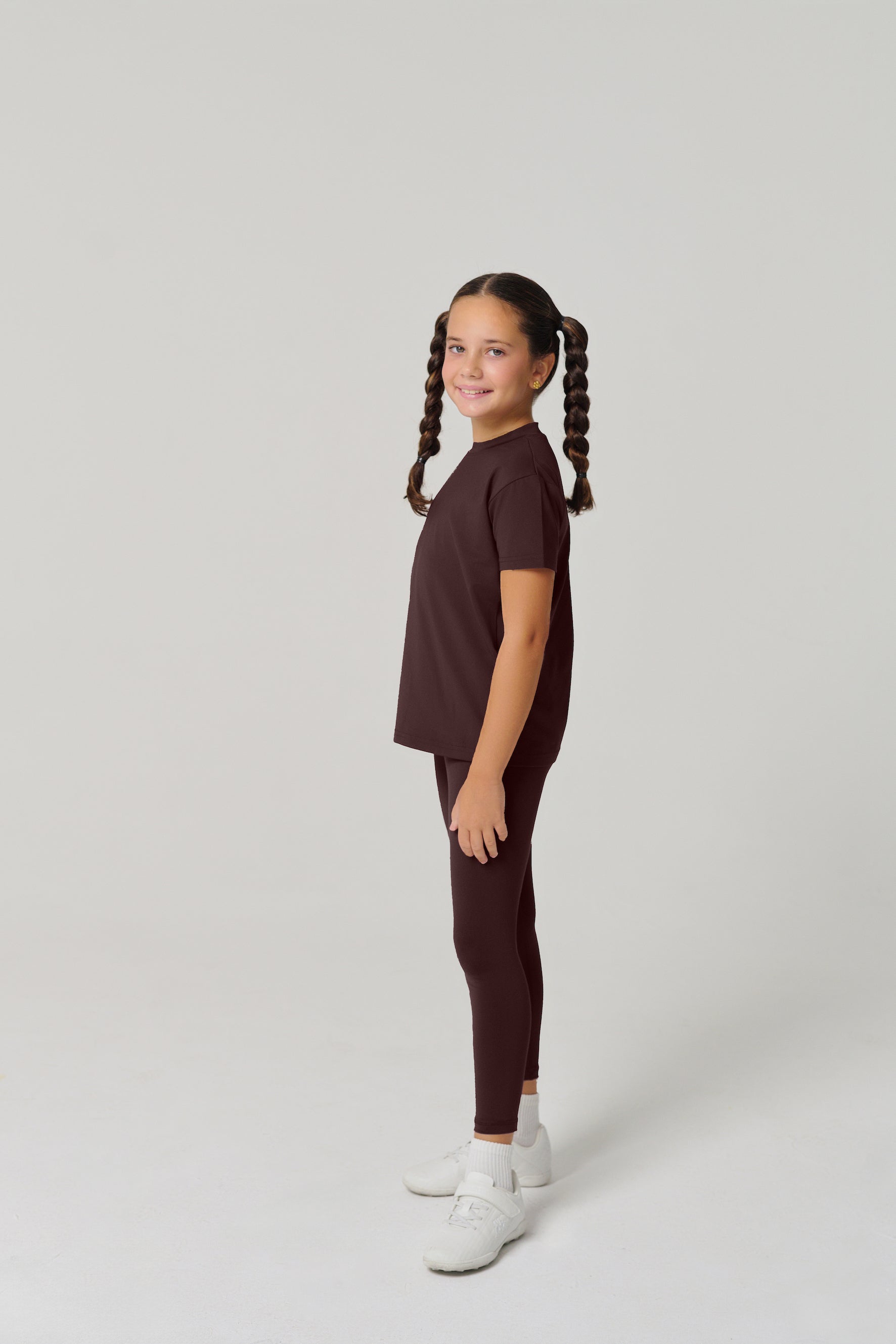 MULU Classic Kids DryFit Leggings - Brown