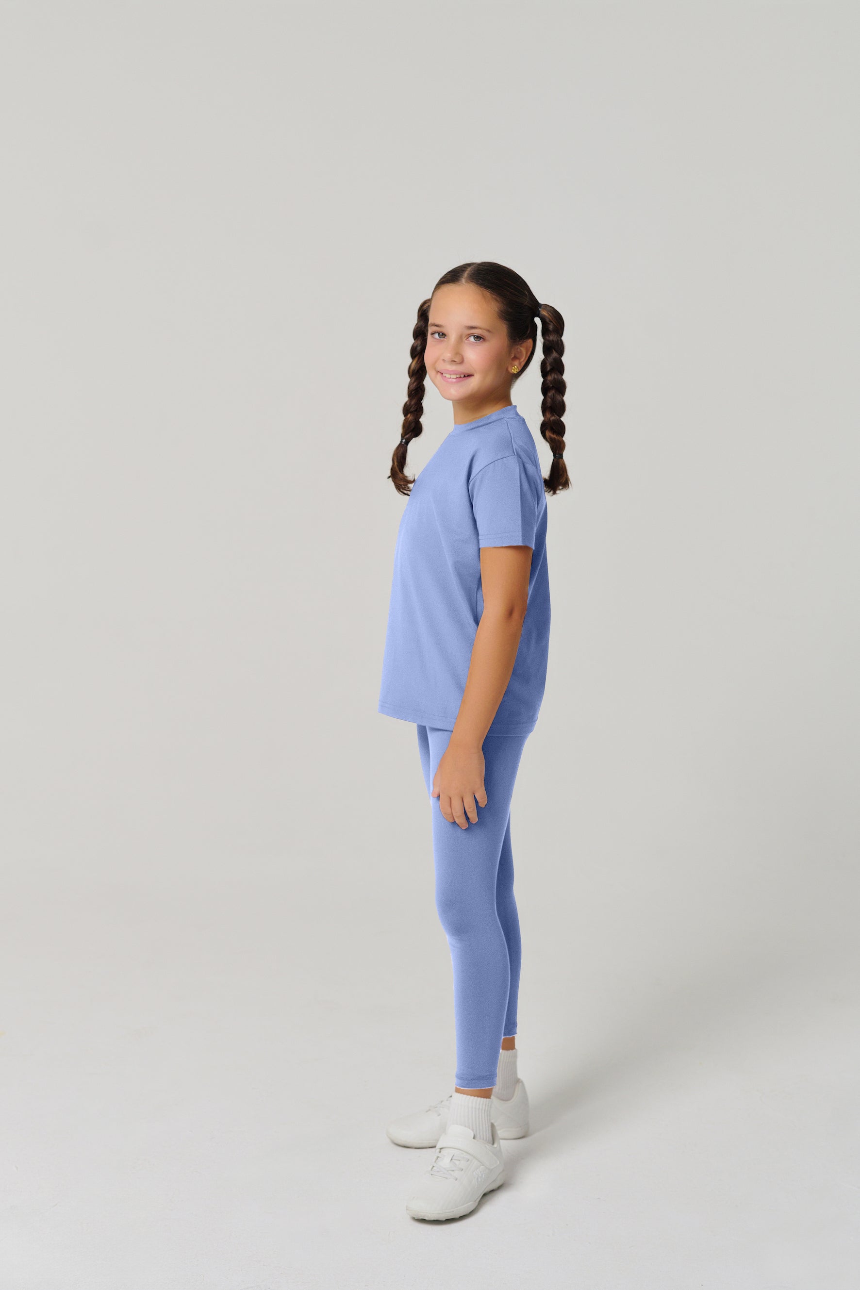 MULU Classic Kids DryFit Leggings - Light Blue