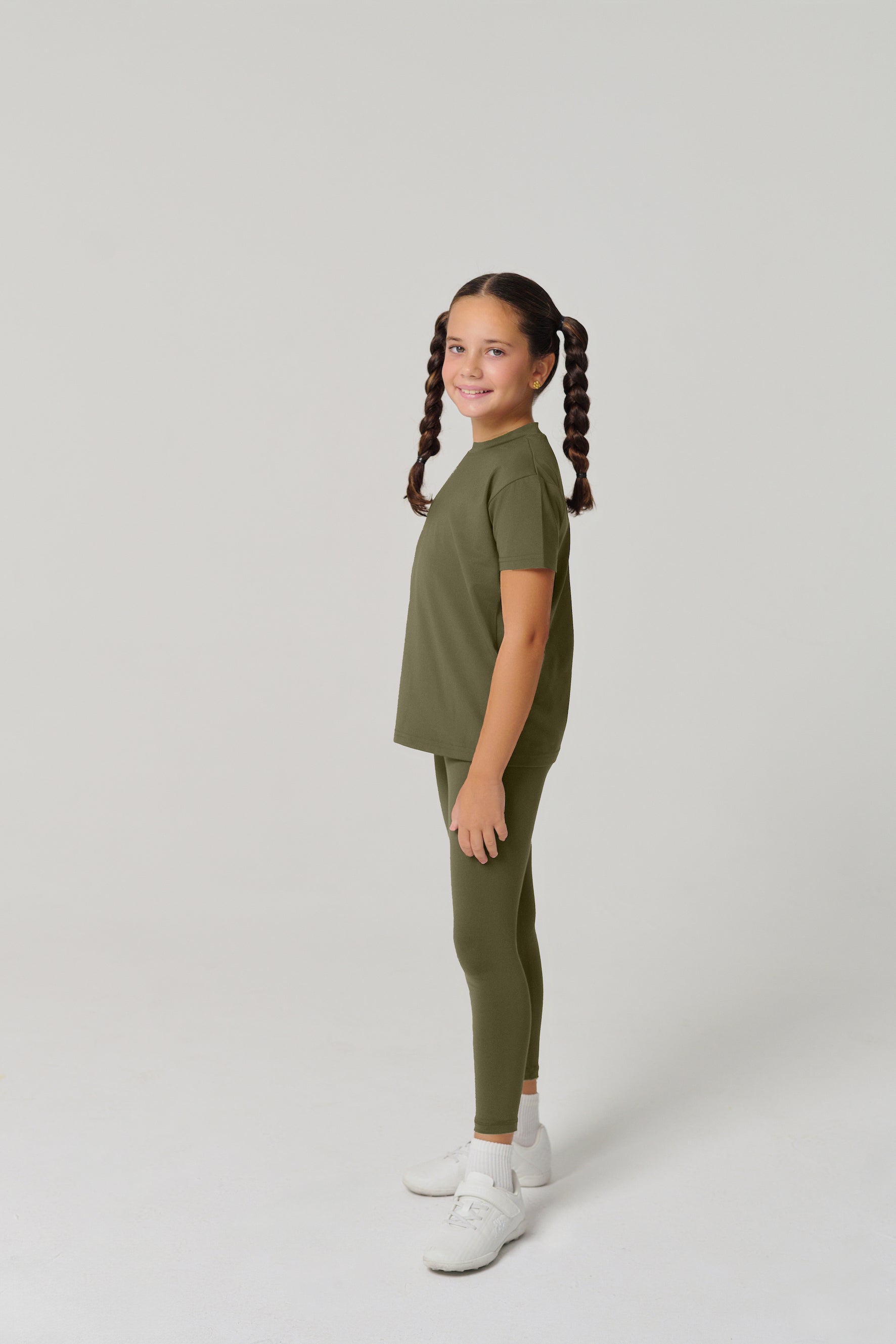 MULU Classic Kids DryFit Leggings - Green
