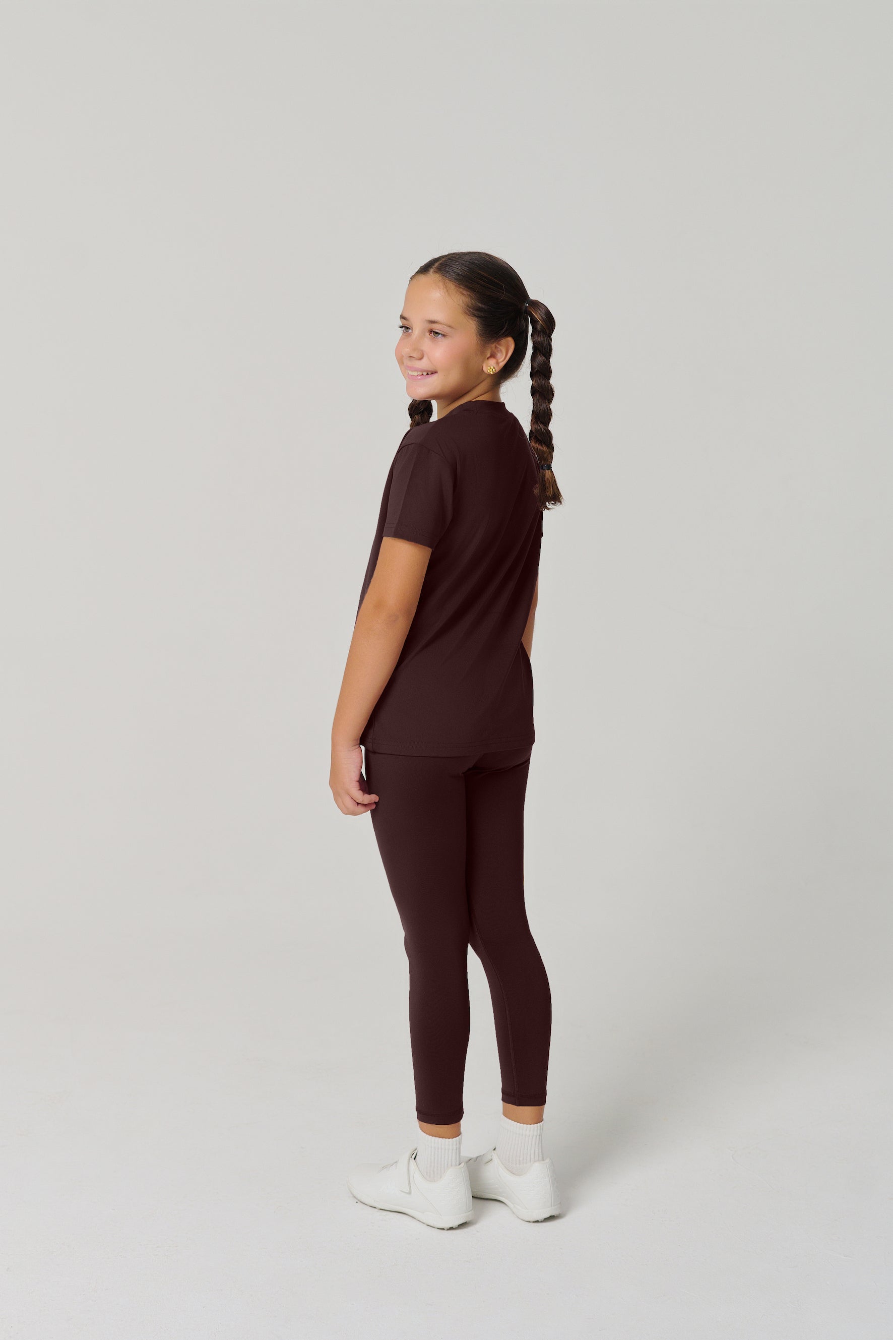 MULU Classic Kids DryFit Leggings - Brown