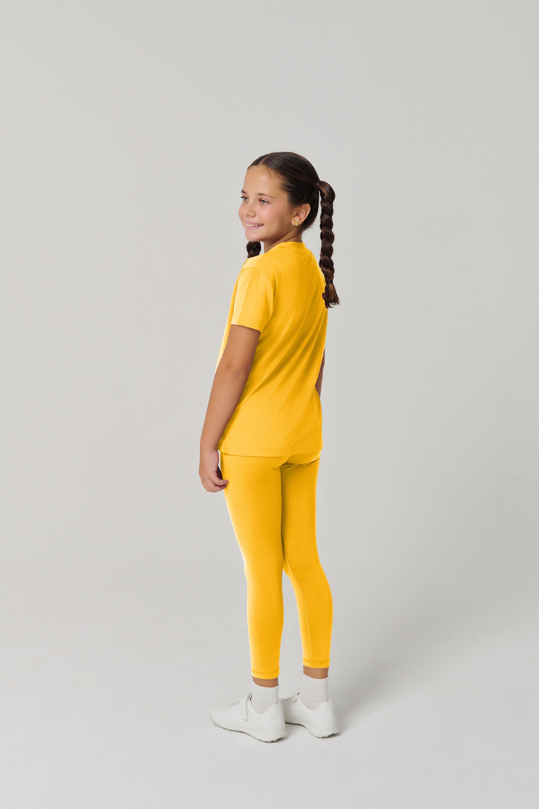 MULU Classic Kids DryFit Leggings - Yellow