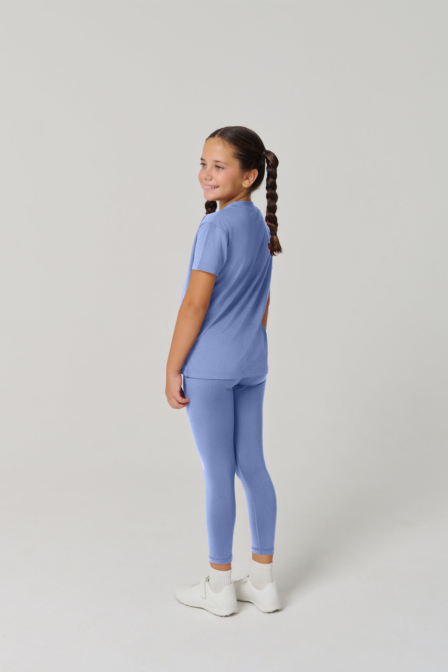 MULU Classic Kids DryFit Leggings - Light Blue